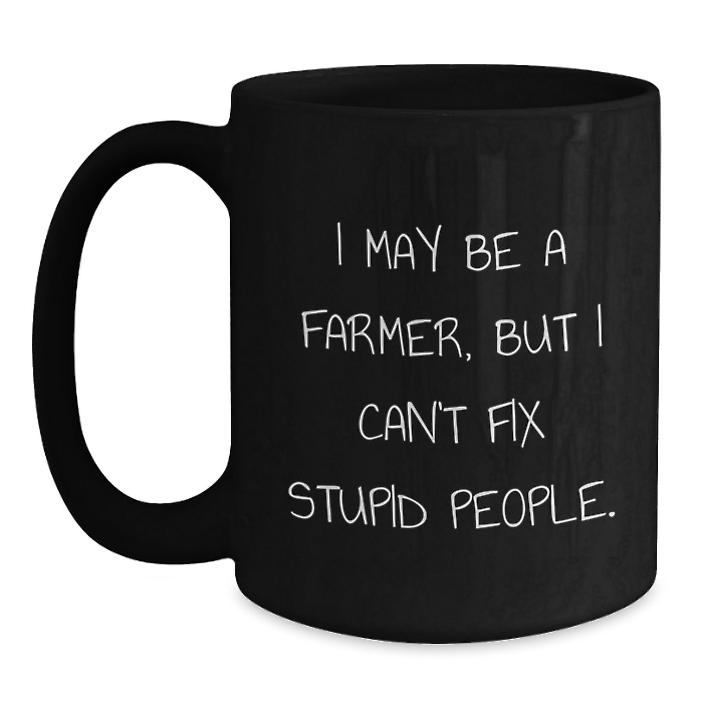 Funny Gifts for Farmer Friends - Black Coffee Mug - Gifts from Men to Farmer on Birthday - Main
