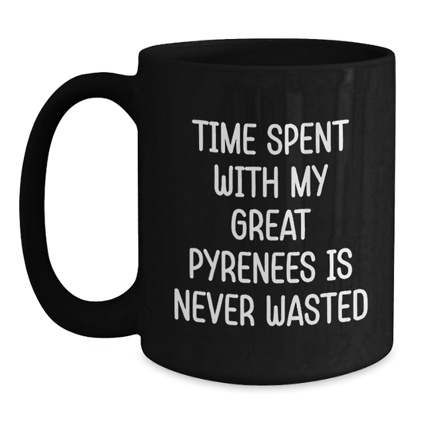 Funny Great Pyrenees Dog Lover Gifts, Great Pyrenees Dog Birthday Unique Gifts for Great Pyrenees Dog Owners from Friends, Great Pyrenees Dog Enthusiasts Black Coffee Mugs - Main