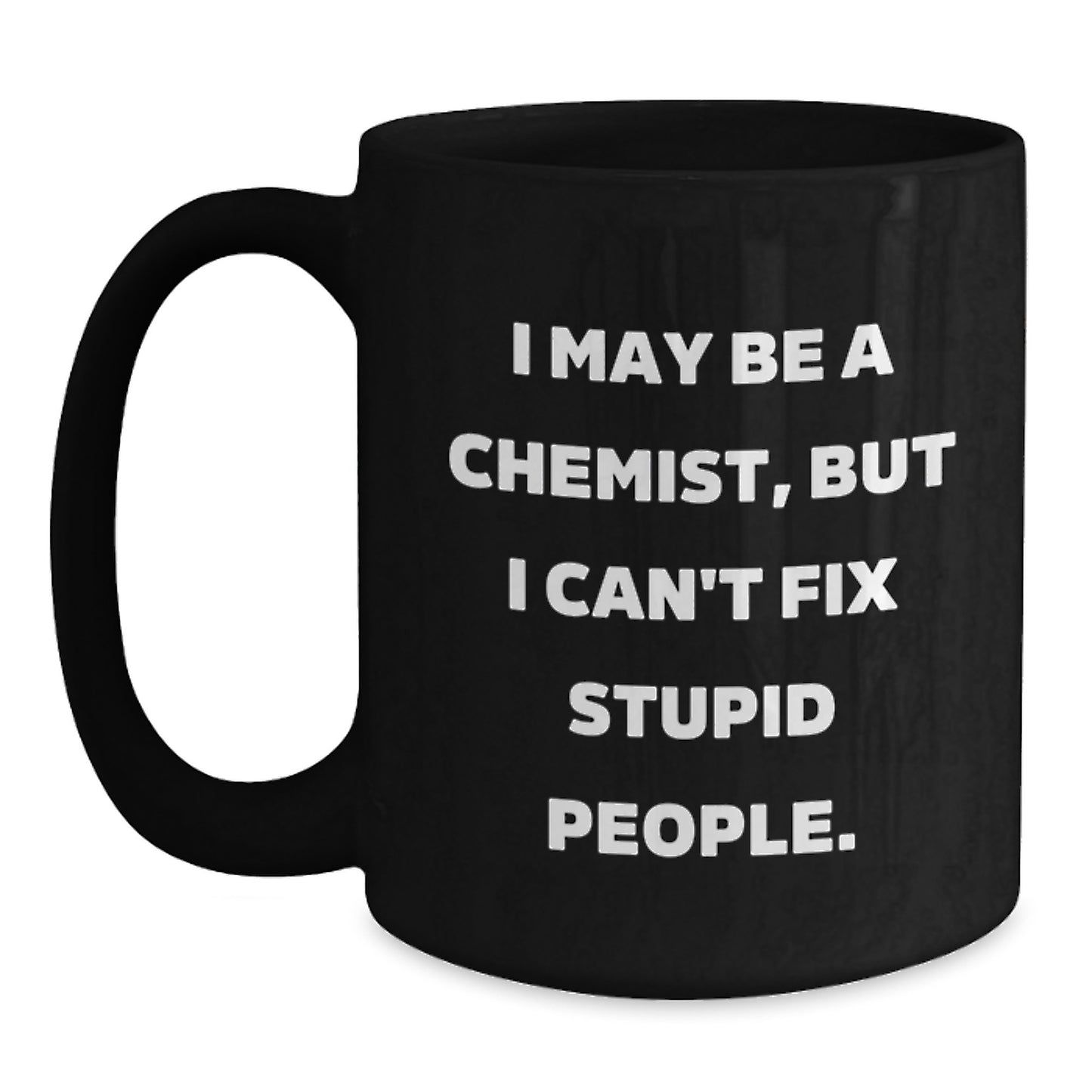 Funny Gift for Chemist Friends Black Coffee Mugs from Family, Chemist Graduation Unique Gifts for Men, Women, Coworkers - Main