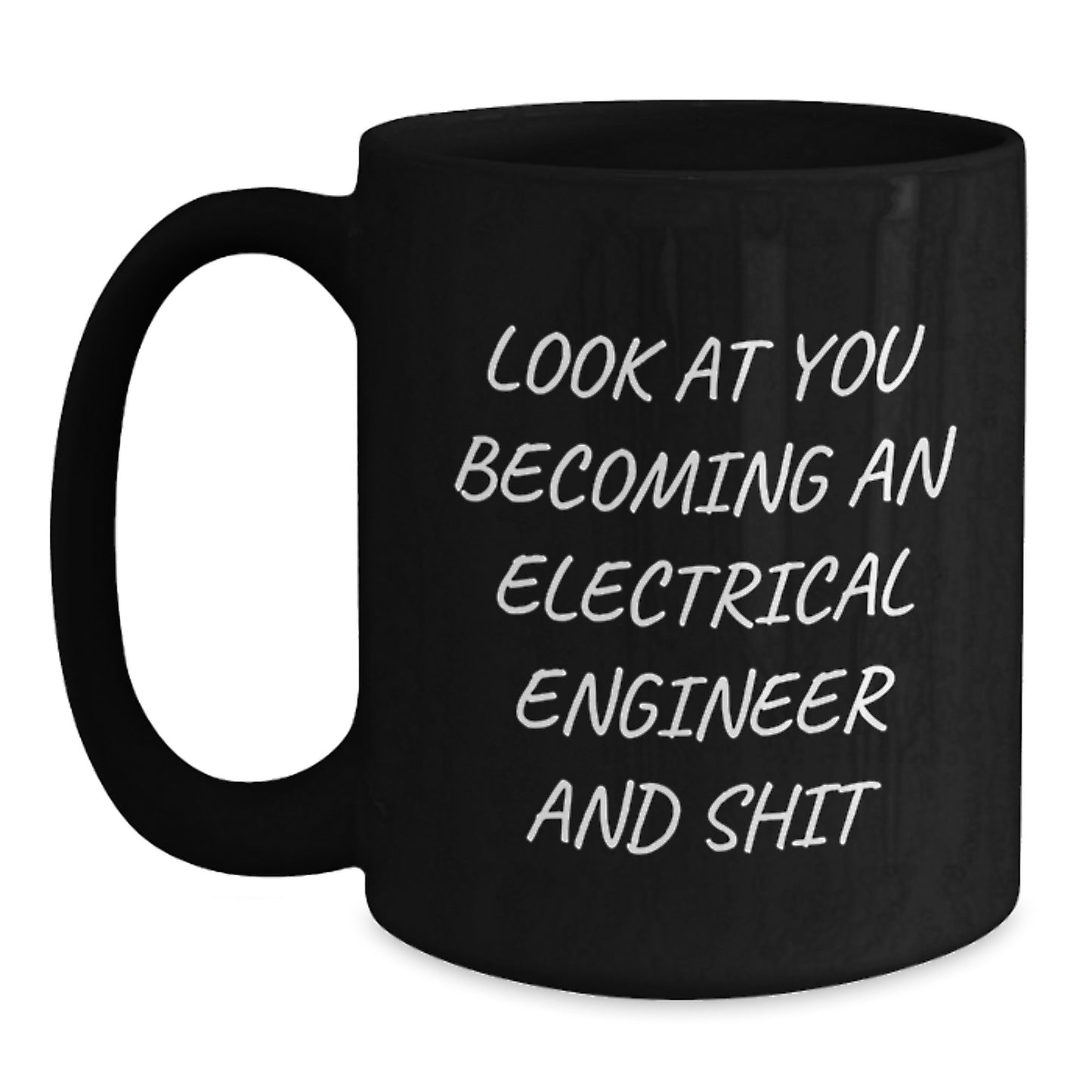 Funny Electrical Engineer Gifts for Him, Unique Black Coffee Mug for Electrical Engineer Men, Gifts from Friends, Mother's Day Unique Gifts - Main