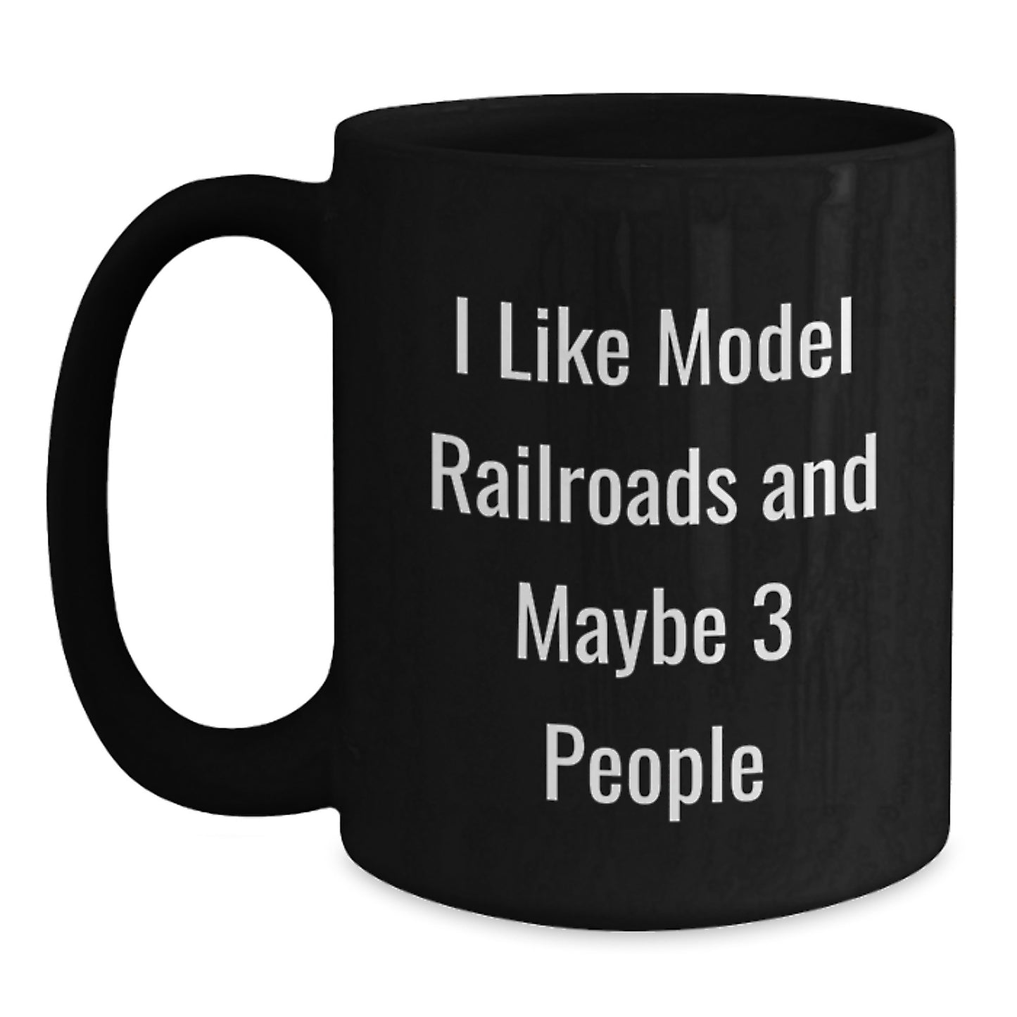 Funny Model Railroads Enthusiast Mom Black Coffee Mug, Gifts for Mom from Husband, Daughter, or Son on Mother's Day - Main