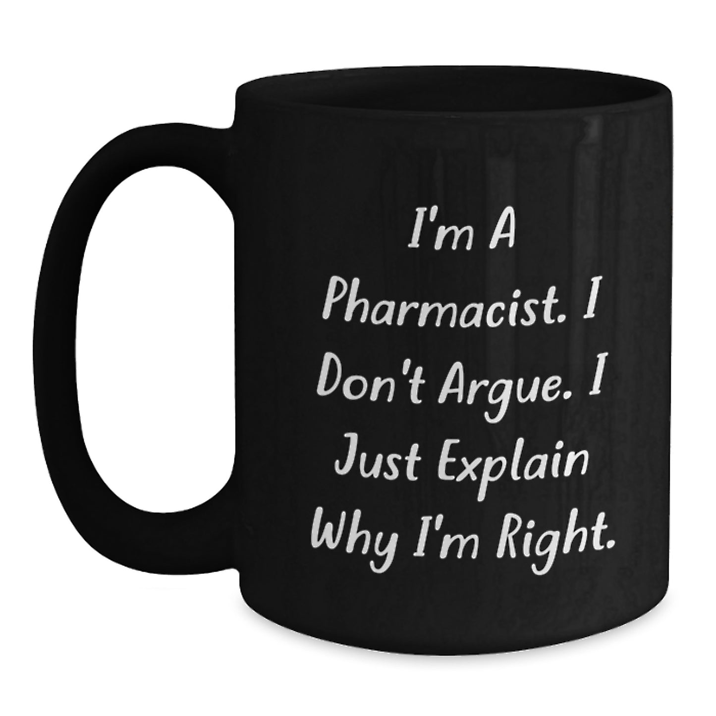 Pharmacist Keepsake Black Coffee Mug for Him Graduation Gift - Main