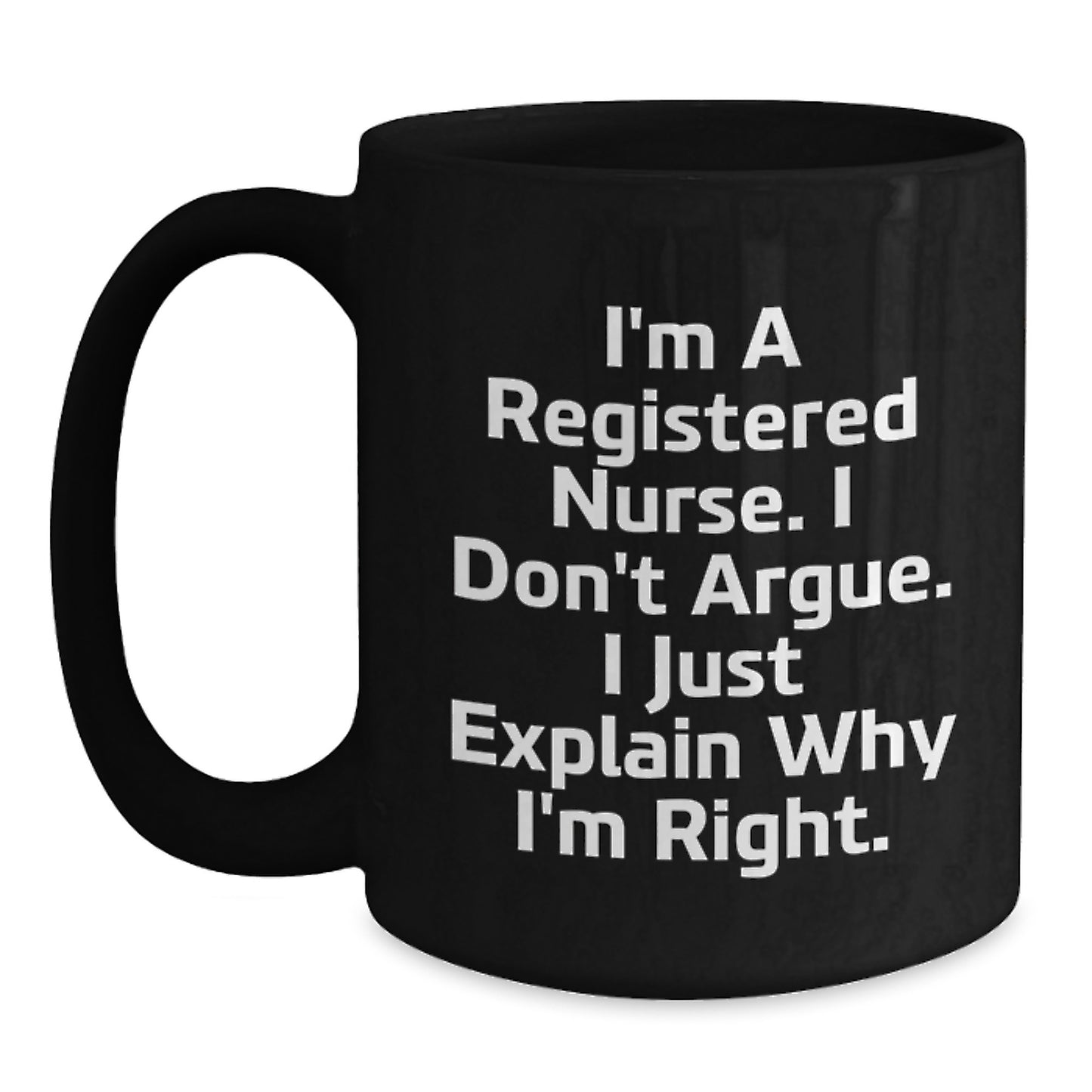 Graduation Unique Gifts for Registered Nurses - Funny Black Coffee Mug - Gifts from Friends to Nurses - Main
