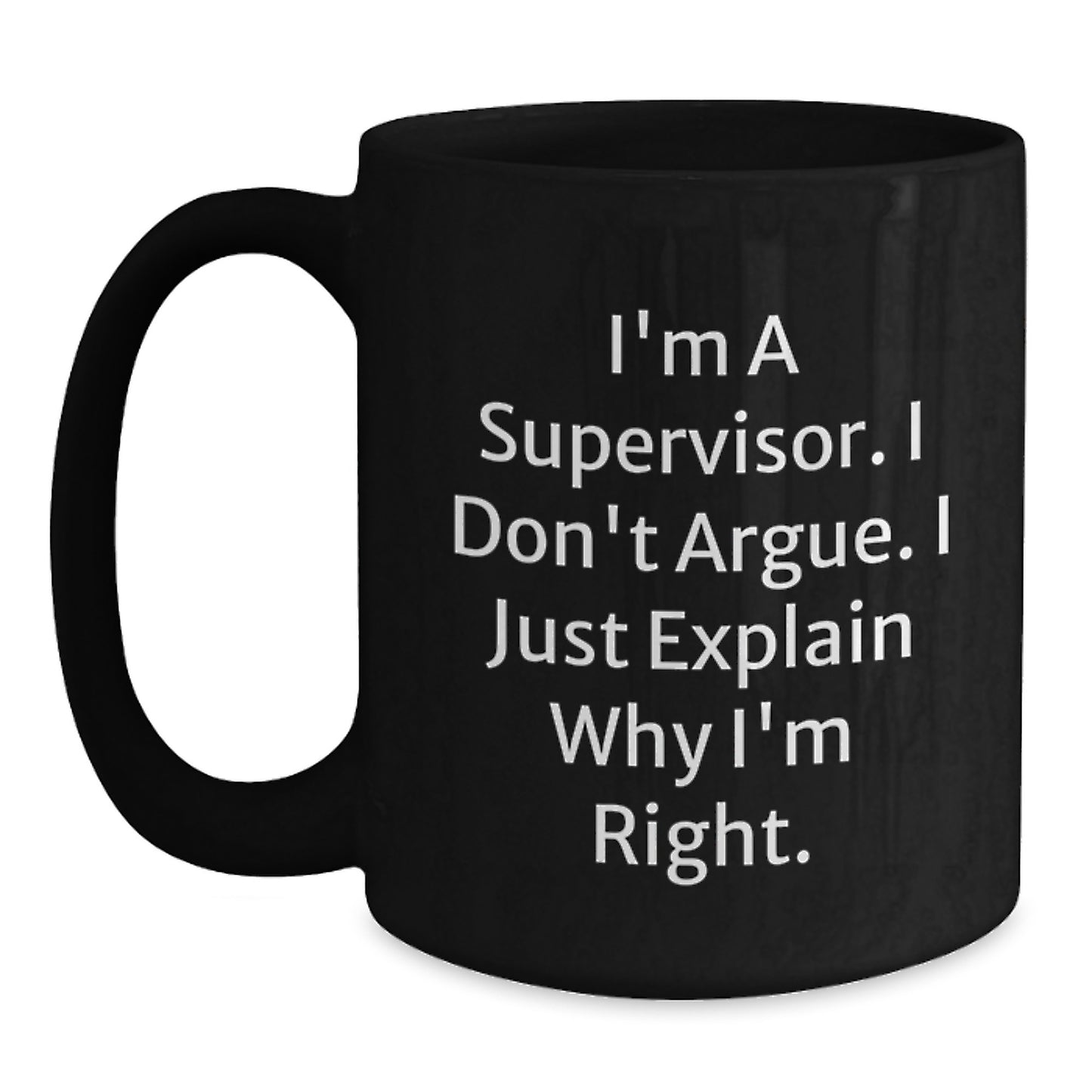Funny Supervisor Black Coffee Mugs Gifts from Friends for Supervisor Graduation Unique Gifts - Main