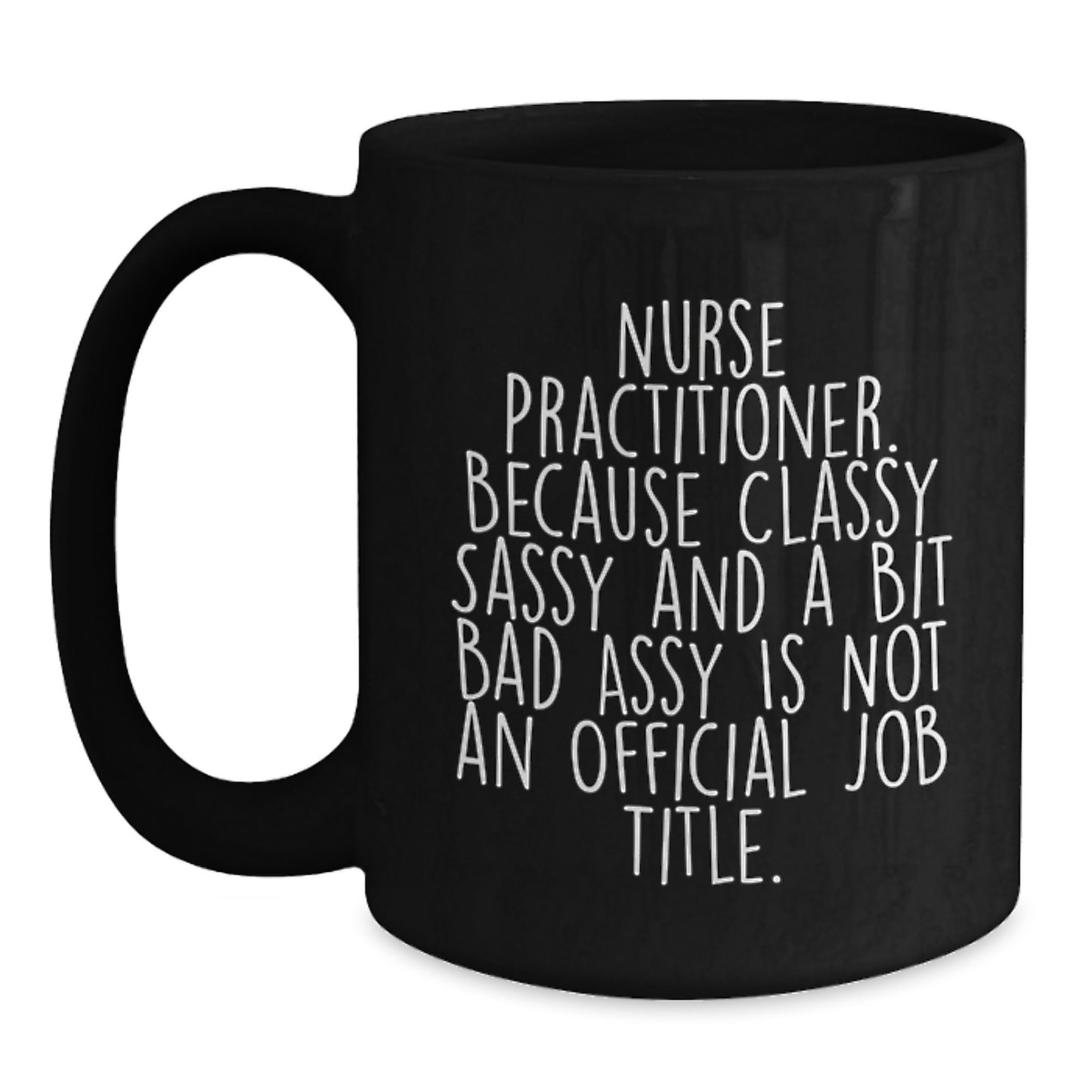 Nurse Practitioner Keepsake Black Coffee Mug for Him Graduation Gift - Main