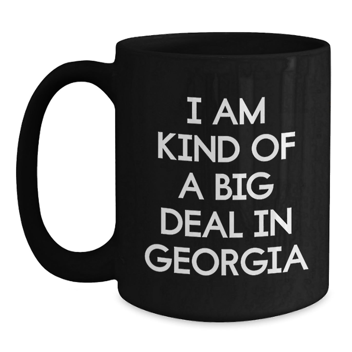 Funny Georgia Black Coffee Mug Gifts from Friends and Family for Graduation - Main