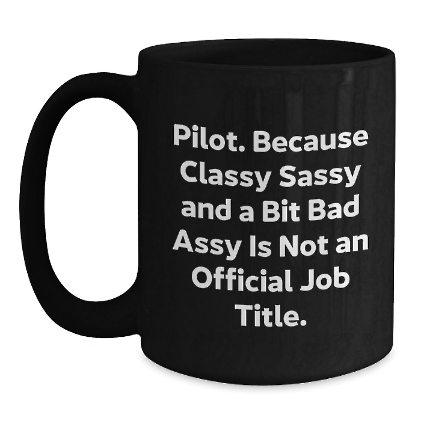 Pilot Keepsake Black Coffee Mug for Him Birthday Gift - Main