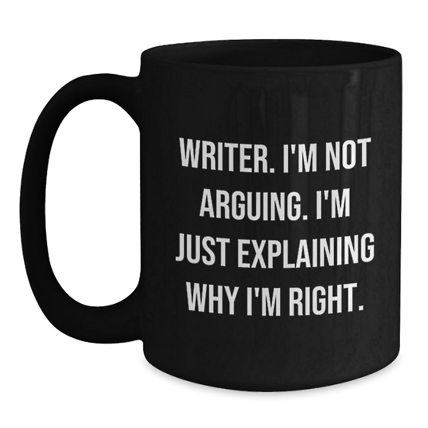 Funny Writer Quotes Black Coffee Mug Gifts for Writers from Friends - Main