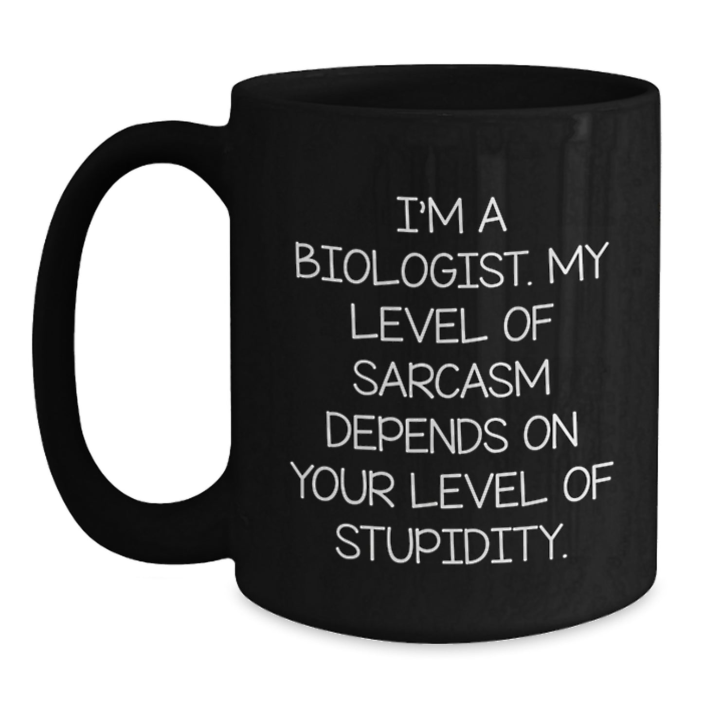 Funny Biologist Gifts for Him Graduation Unique Black Coffee Mugs from Friends - Main