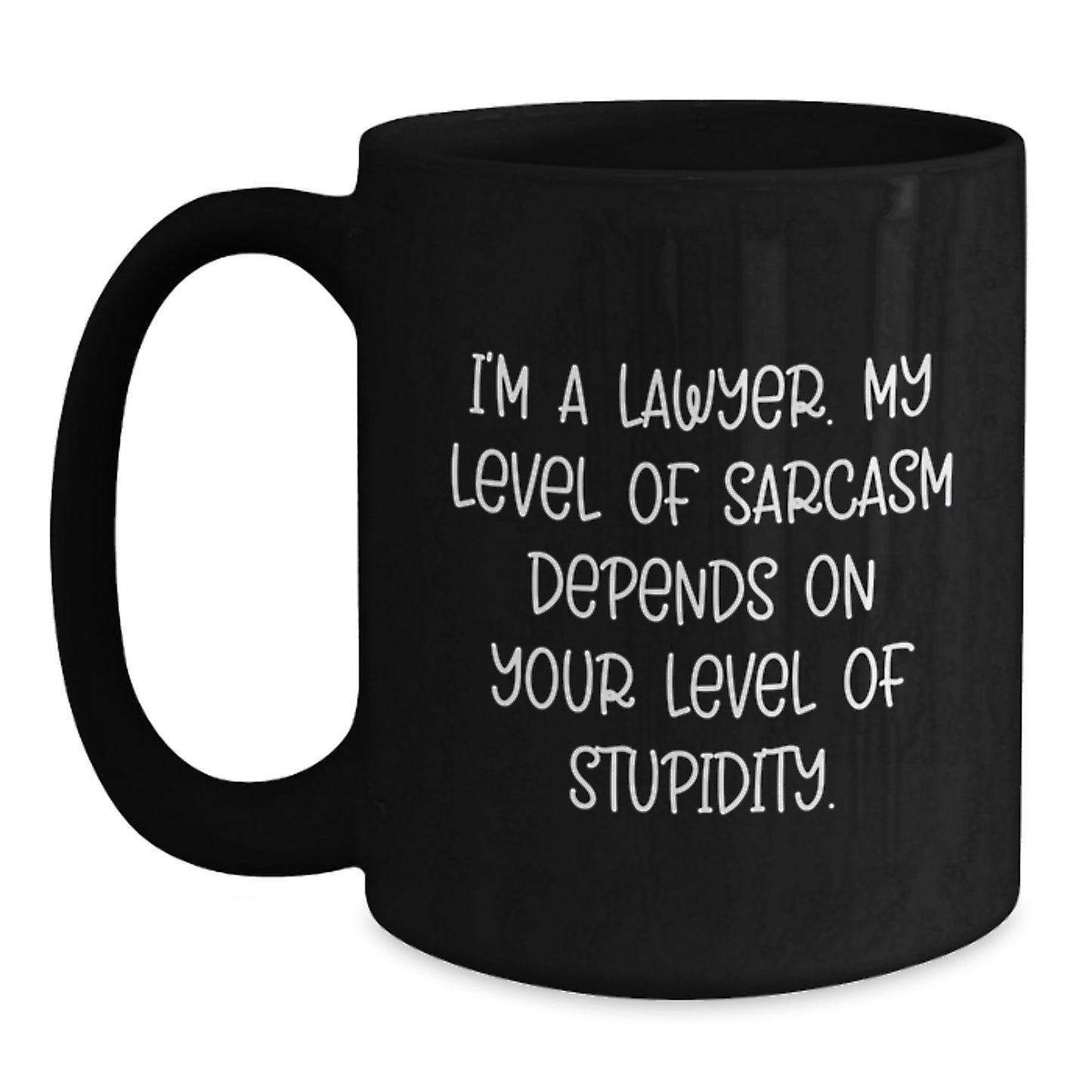For Him Lawyer Keepsake Surprise Black Coffee Mug Birthday Gift - Main