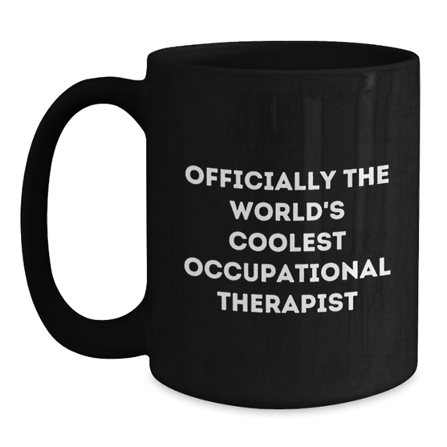 Occupational Therapist Keepsake Black Coffee Mug for Him Birthday Gift - Main