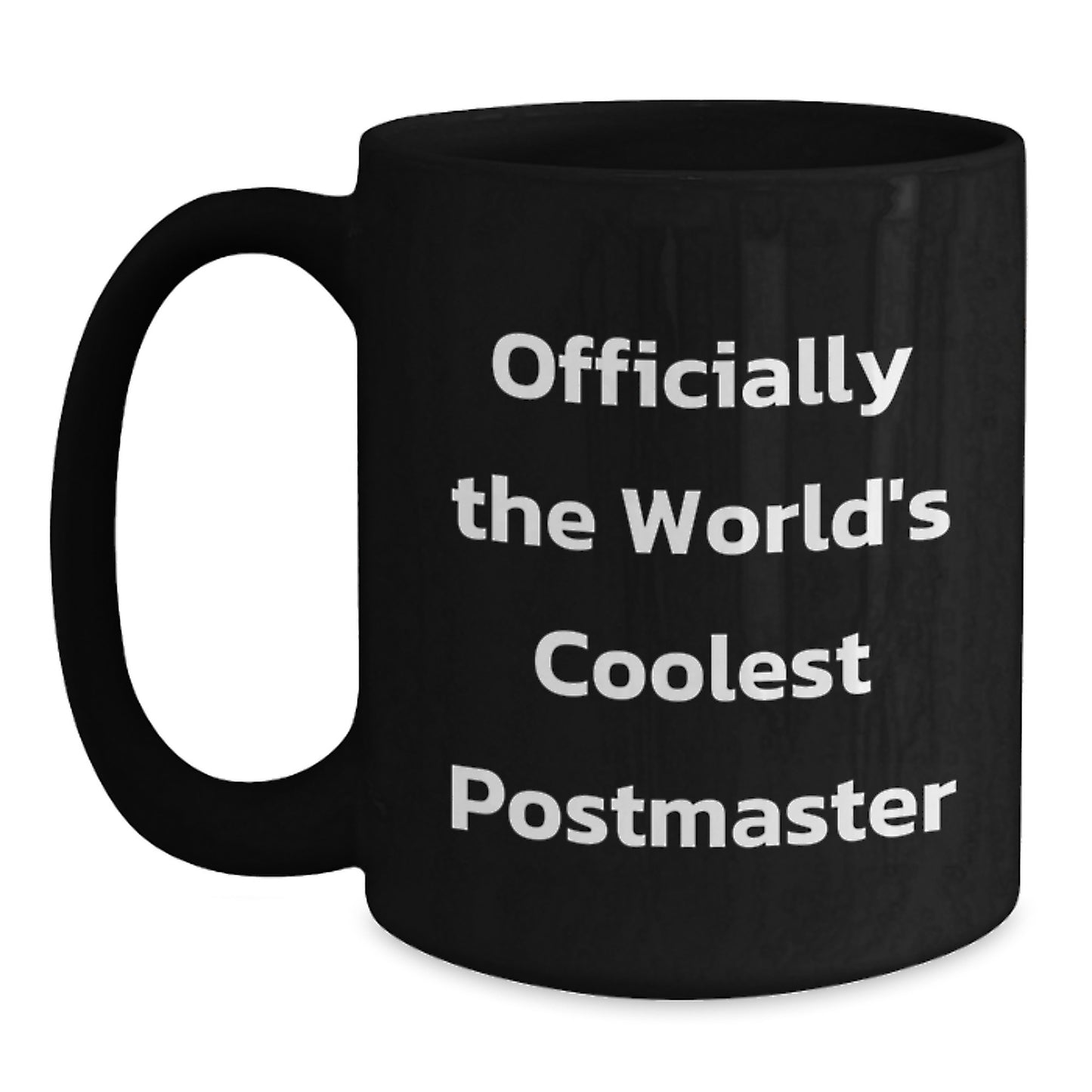 Postmaster Keepsake Black Coffee Mug for Him Birthday Gift - Main