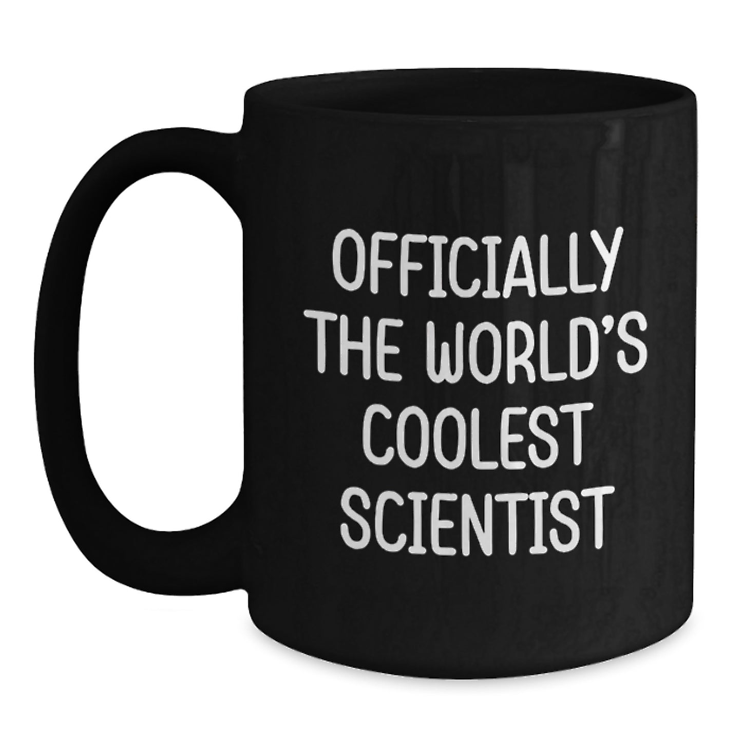 For Him Birthday Gift Black Coffee Mug – World's Coolest Scientist - Main