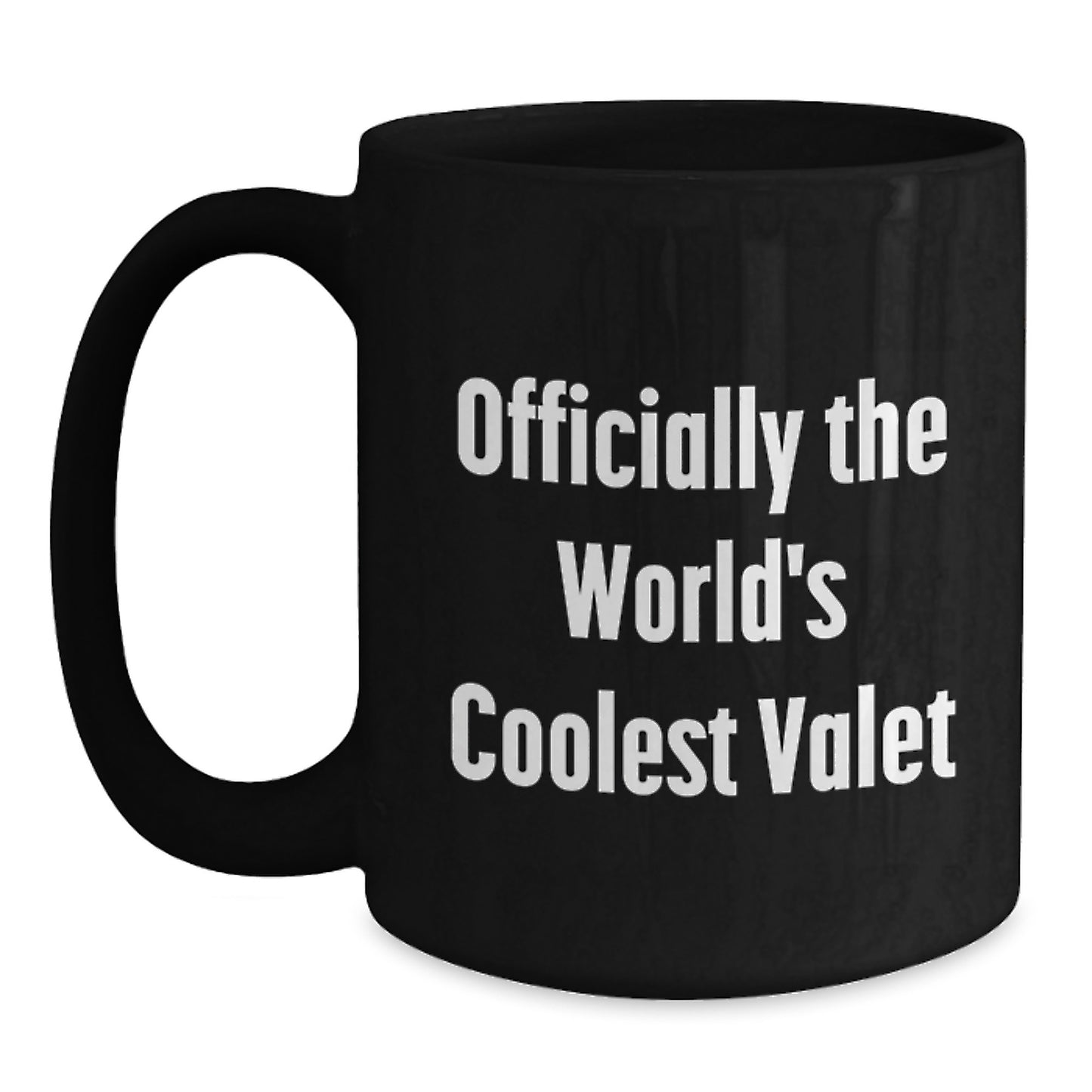 Funny Graduation Gifts from Friends for Valet World's Coolest Coffee Mug, Black Valet Enthusiast Gift - Main