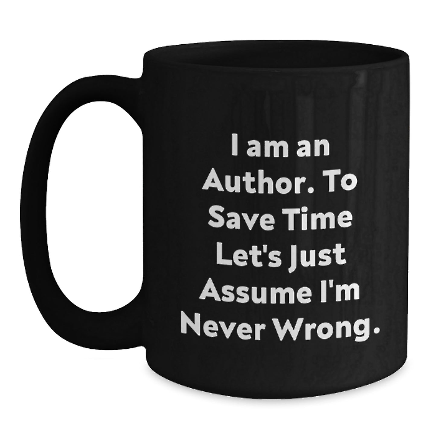 Funny Author Quotes Black Coffee Mugs Gifts for Authors Friends Family Graduation Unique Ideas from Men - Main