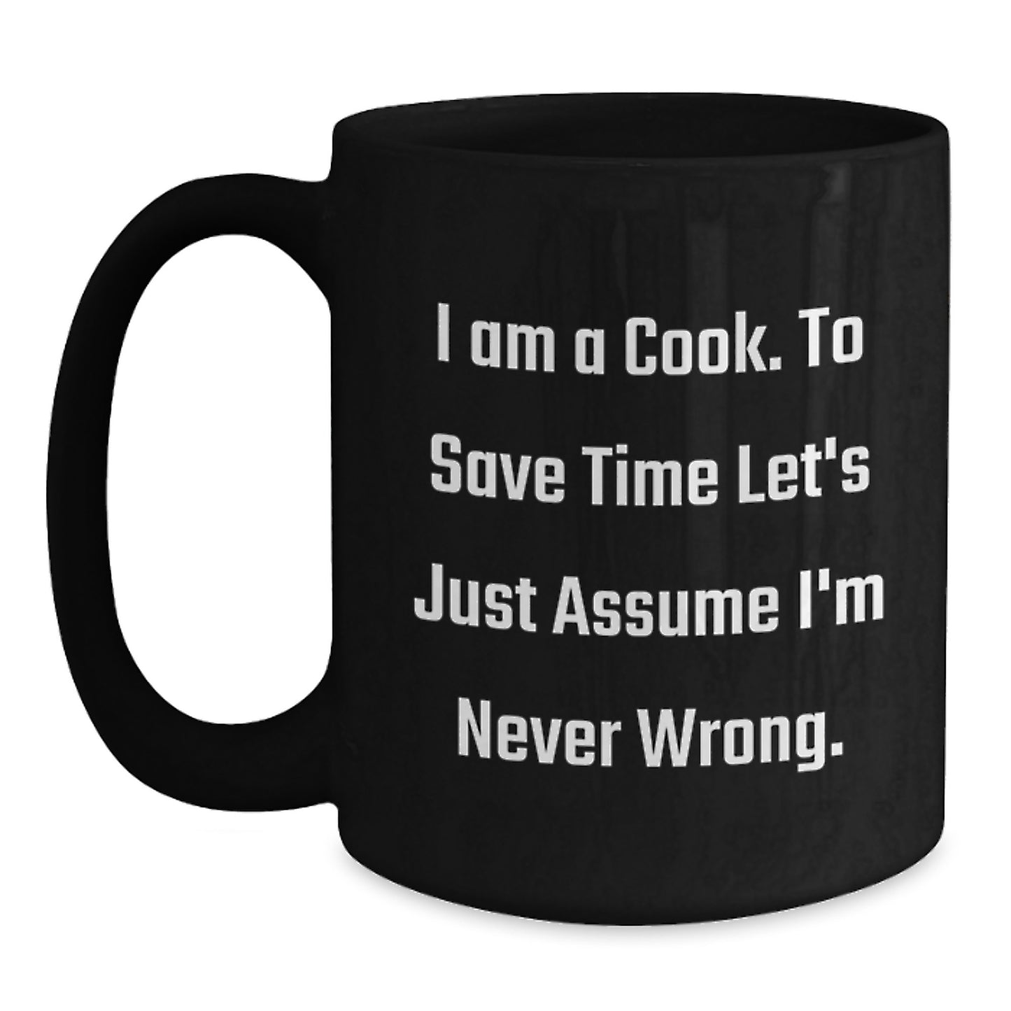 Cook Keepsake Black Coffee Mug for Him Birthday Gift - Main