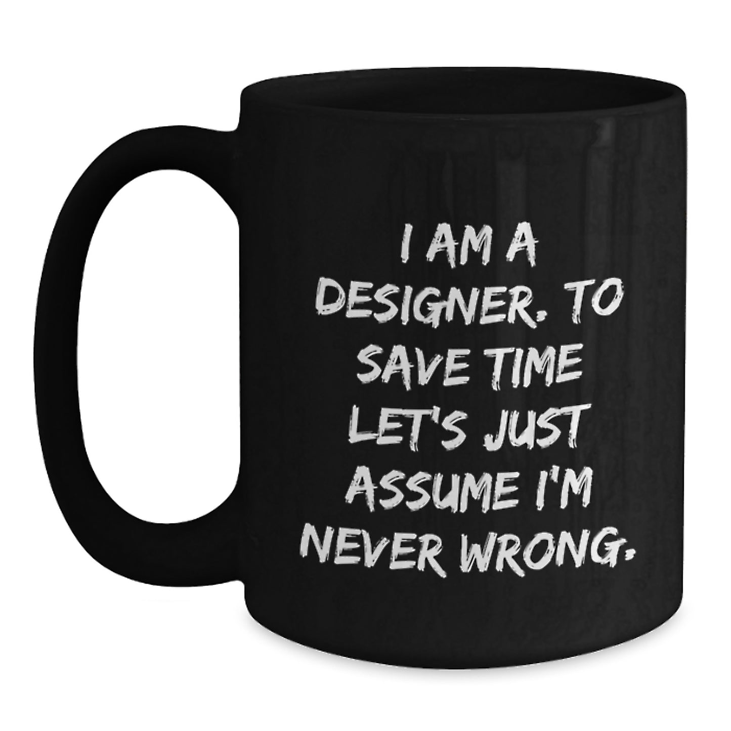 For Him Keepsake Designer Quote Black Coffee Mug Birthday Gift - Main