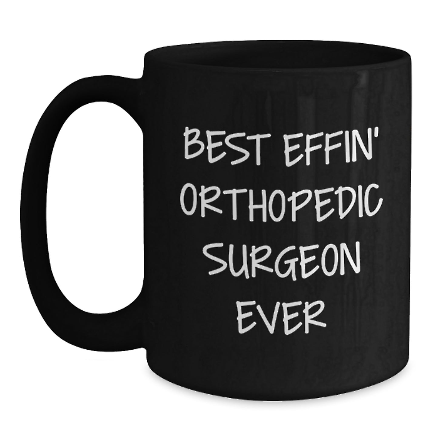Orthopedic Surgeon Keepsake Black Coffee Mug for Him Birthday Gift - Main