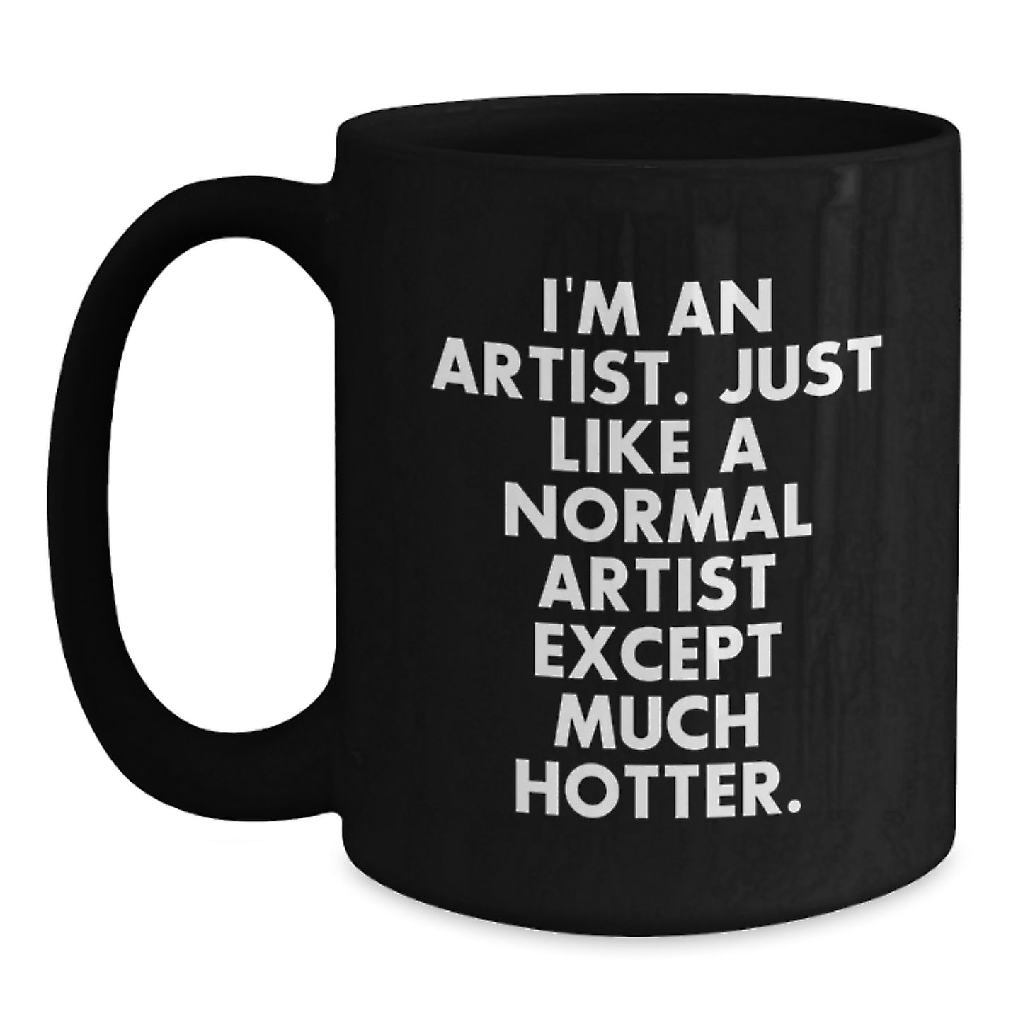 Funny Artist Gifts from Men to Friends, Black Coffee Mug for Artist, Unique Father's Day Unique Gifts - Main
