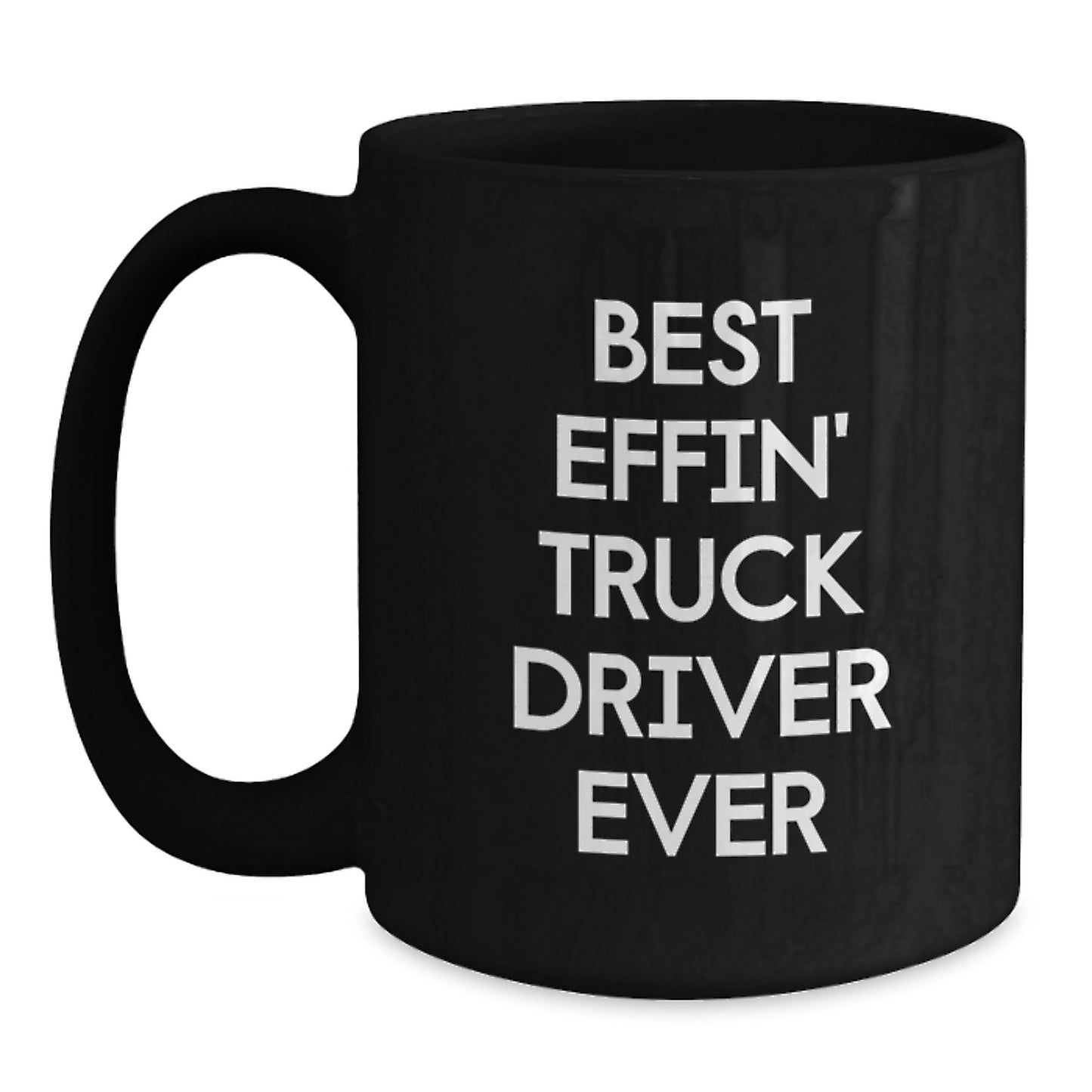 Truck Driver Black Coffee Mug Keepsake Birthday Gift for Him - Main