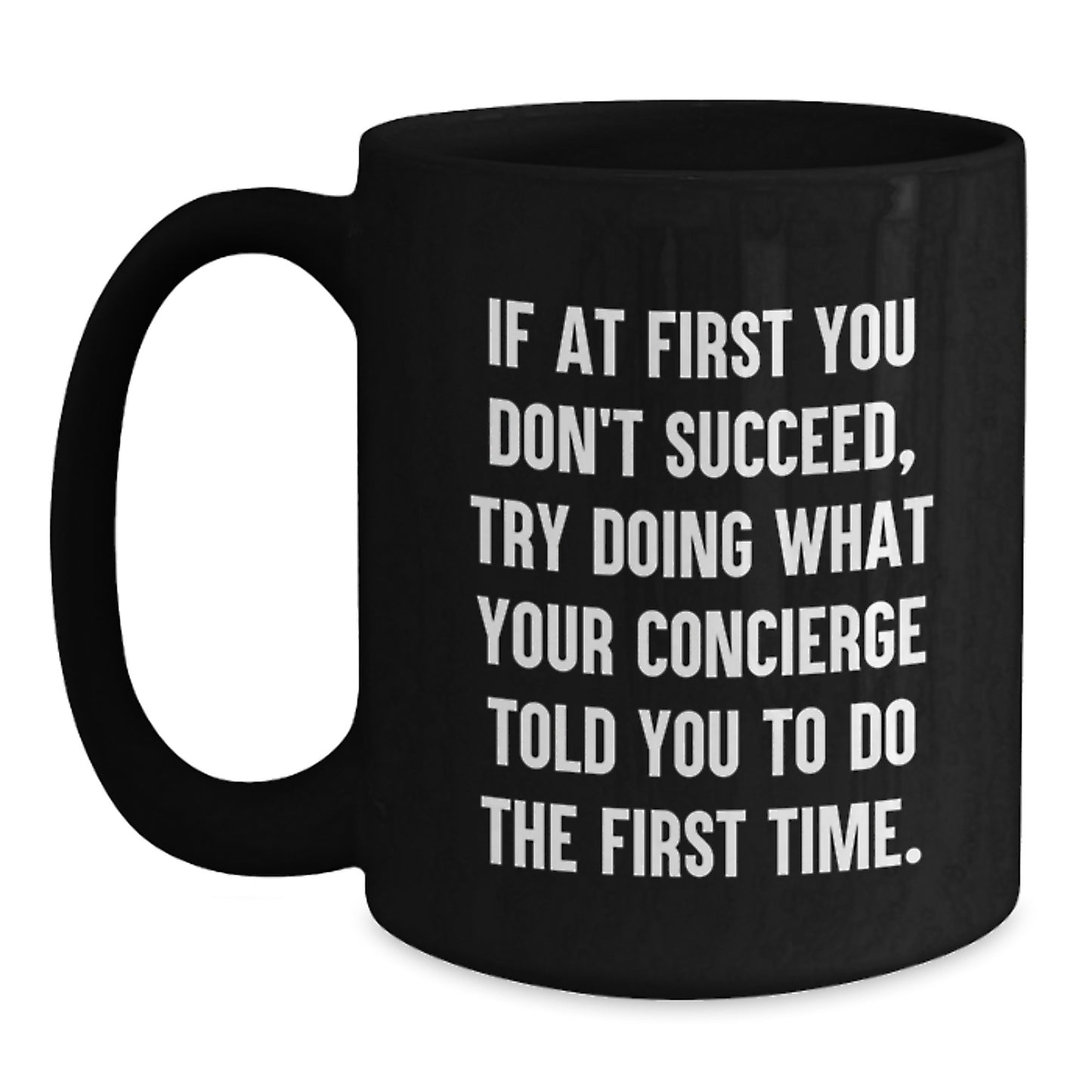 Concierge Keepsake Black Coffee Mug for Him Birthday Gift - Main