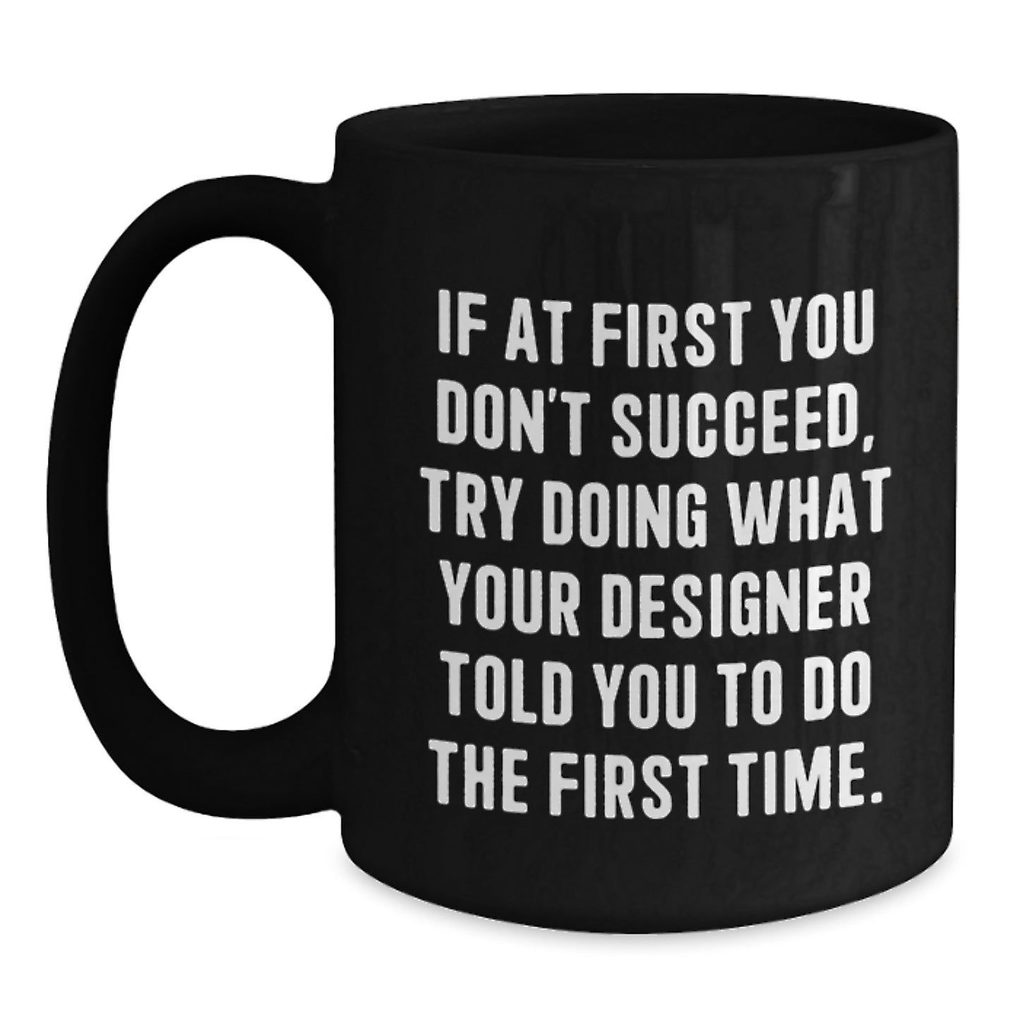 Designer Keepsake Black Coffee Mug for Him Surprise Birthday Gift - Main