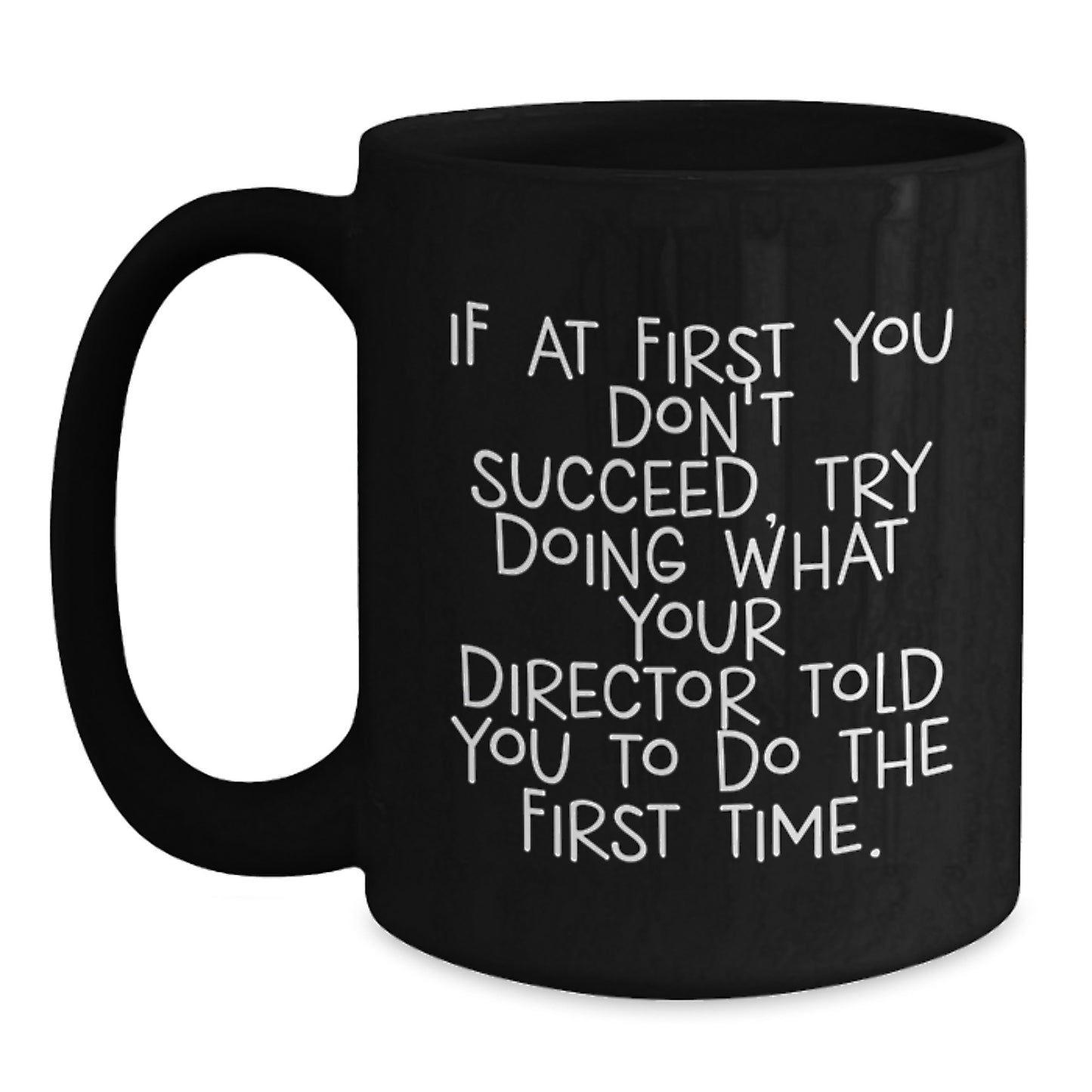 Director Keepsake Black Coffee Mug for Him Birthday Gift 11oz Ceramic - Main