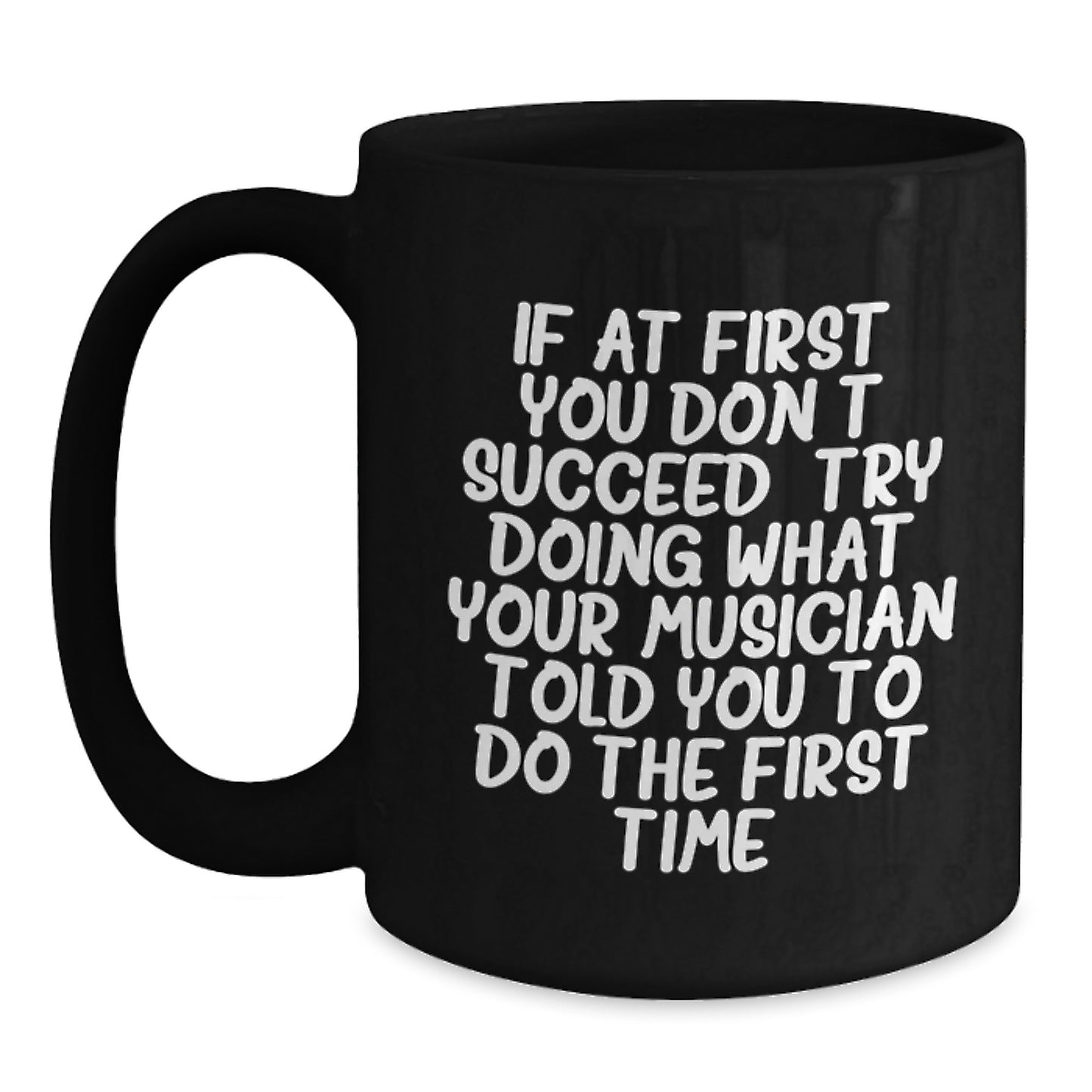 Musician Keepsake Black Coffee Mug Birthday Gift for Him - Main