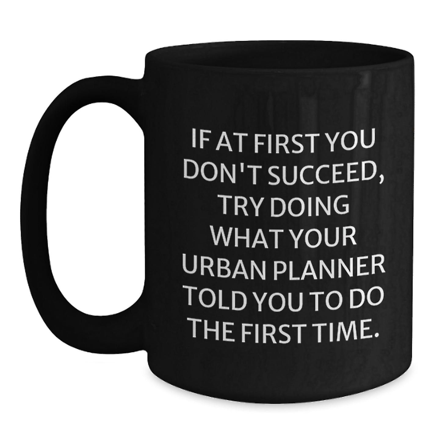 Urban Planner Keepsake Black Coffee Mug for Him Birthday Gift - Main