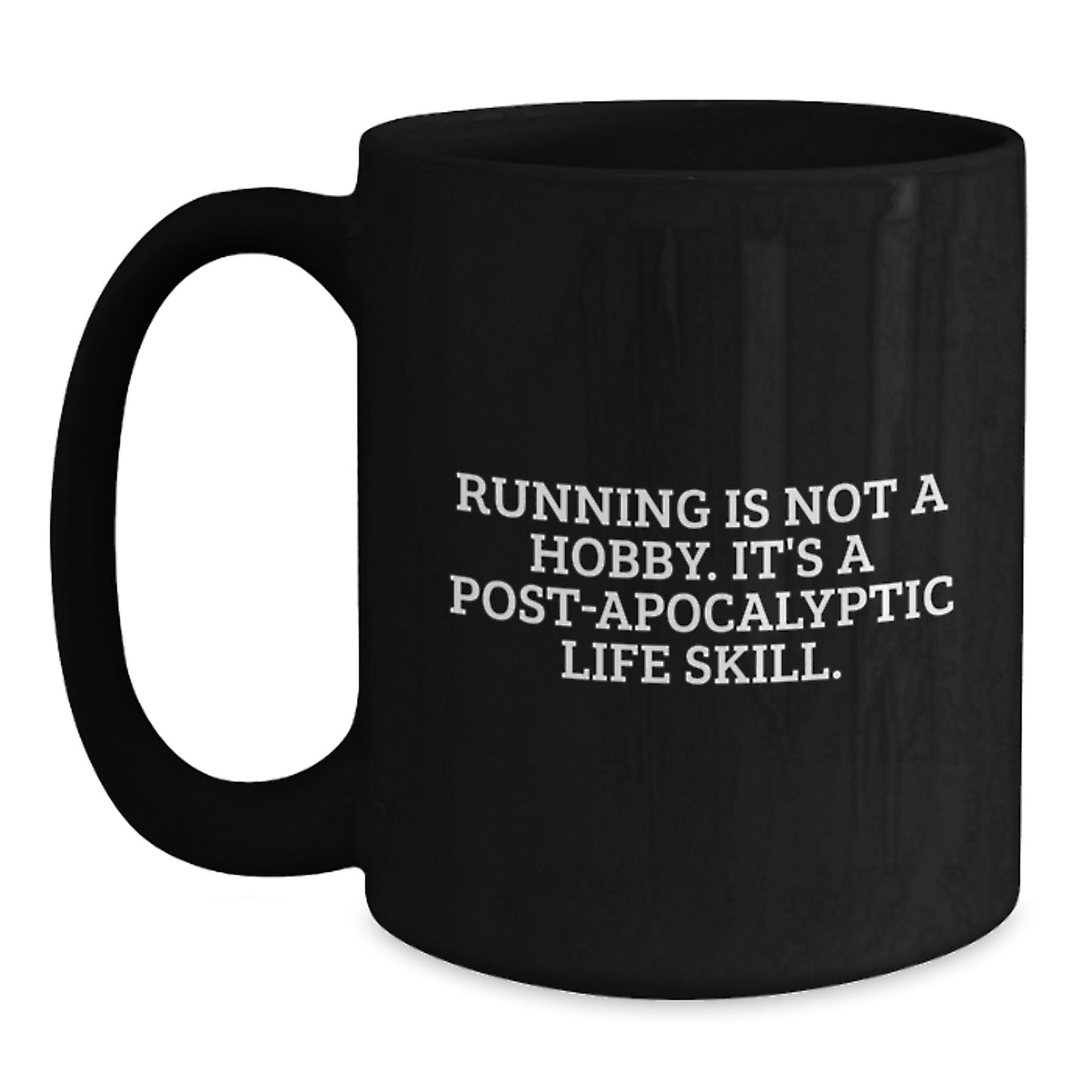 Running Keepsake Black Coffee Ceramic Mug for Him Birthday Gift - Main