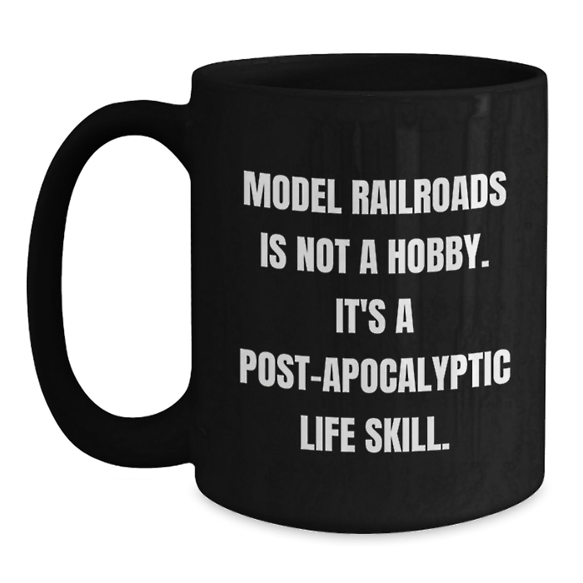 Model Railroad Keepsake Gift for Him - Post-Apocalyptic Life Skill - Main