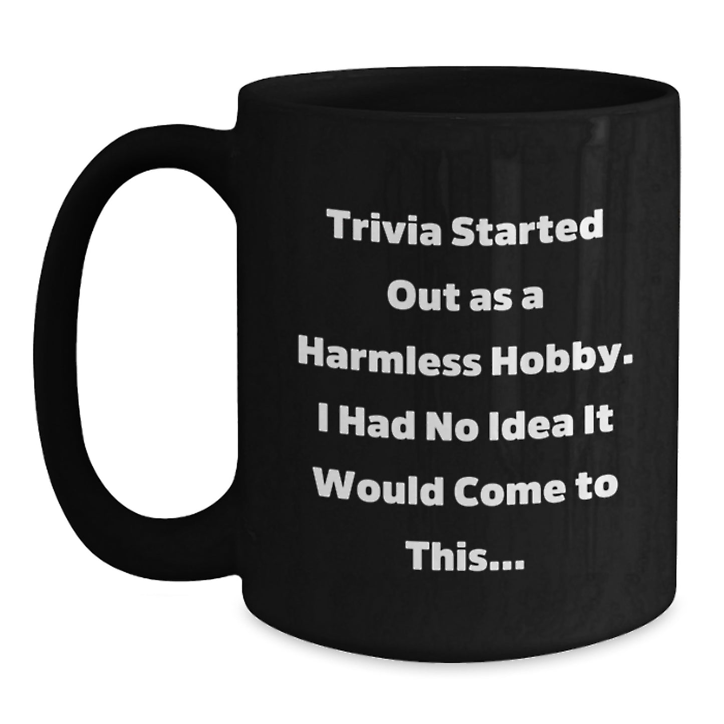 Trivia Keepsake Black Coffee Mug for Him Birthday Gift - Main