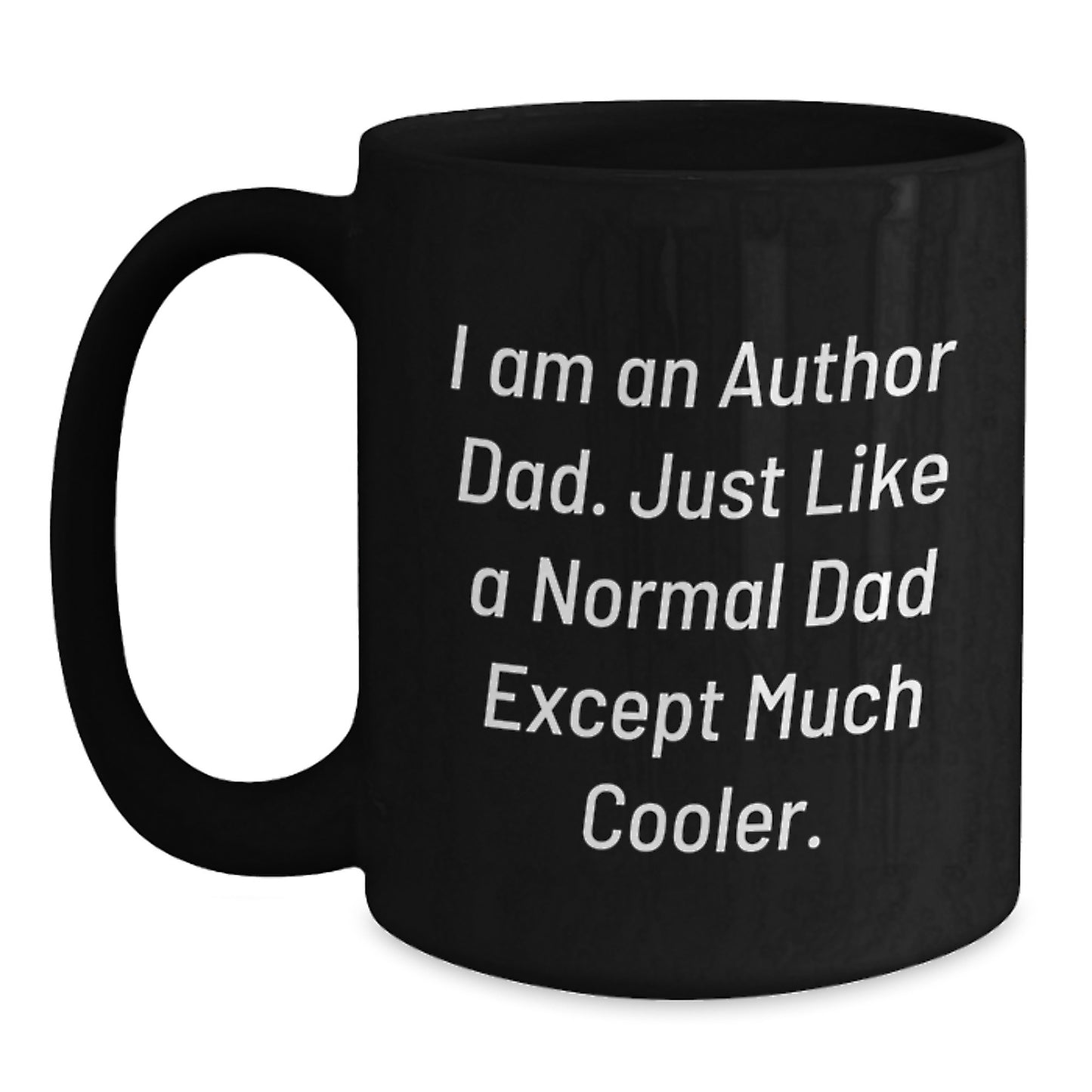 Author Black Coffee Mug Keepsake Birthday Gift for Him Cooler - Main