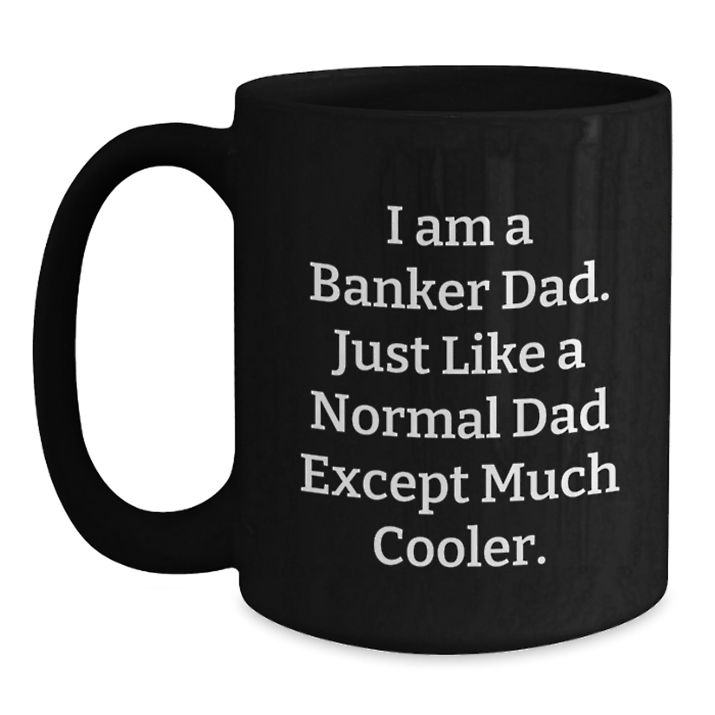 Funny Banker Gifts for Men Unique Black Coffee Mugs from Dad to Graduation - Main