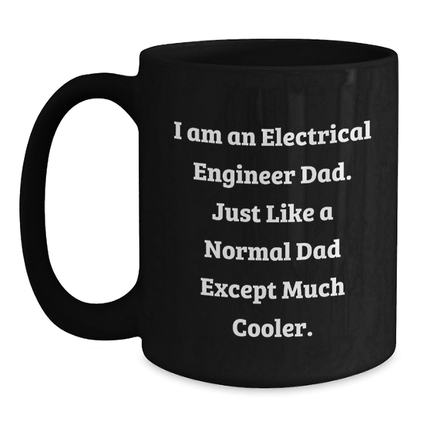 Electrical Engineer Keepsake Black Coffee Mug for Him Birthday Gift - Main