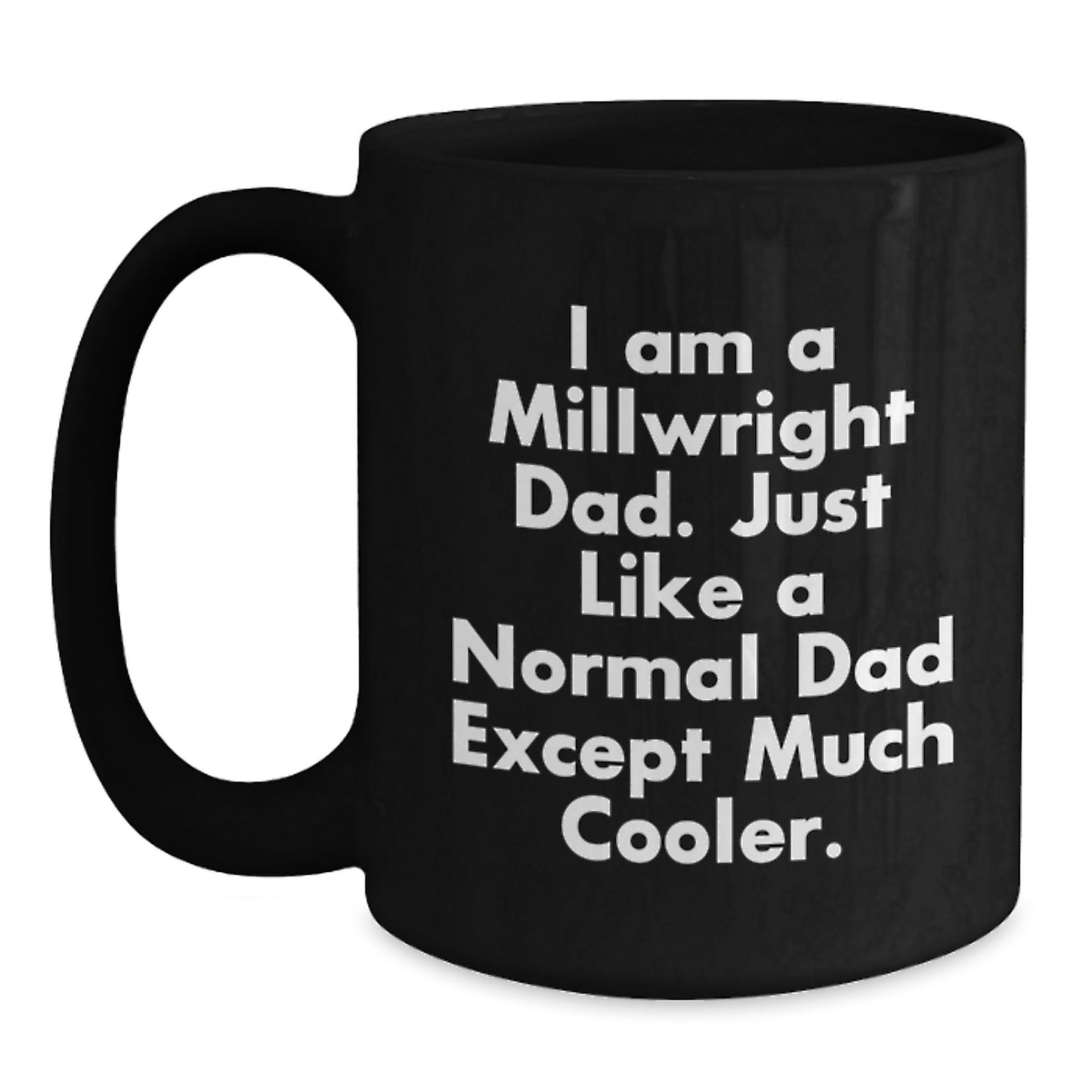 Millwright Keepsake Black Coffee Mug Ceramic for Him Birthday Gift - Main