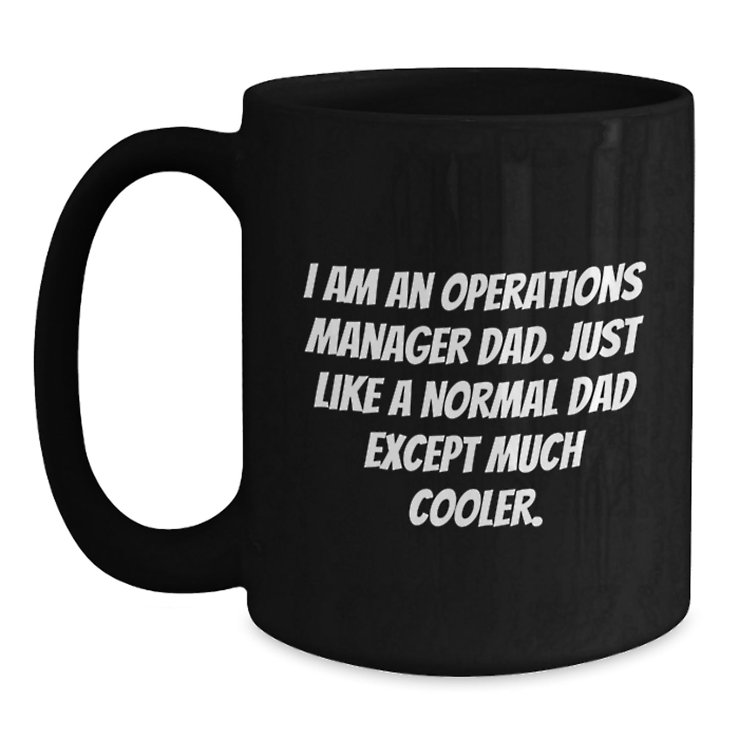 Operations Manager Keepsake Mug for Him Black 11oz Birthday Gift - Main