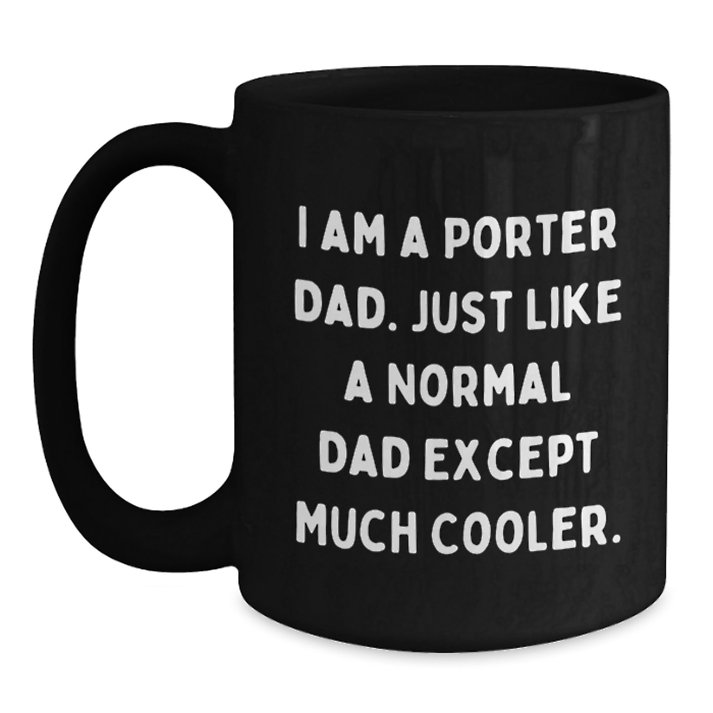 Porter Black Coffee Mug Keepsake for Him Birthday Gift - Main