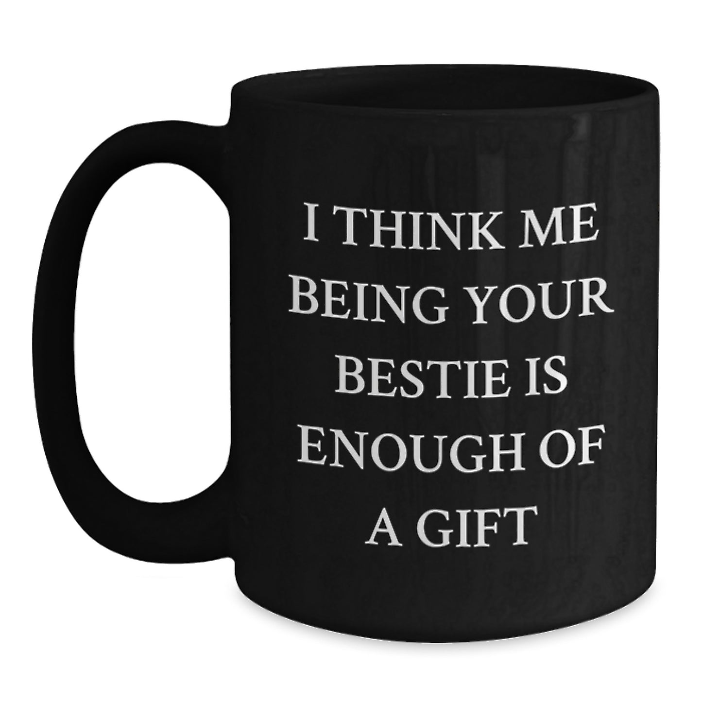 Bestie Keepsake Black Coffee Mug for Him Birthday Gift Ceramic 11oz - Main
