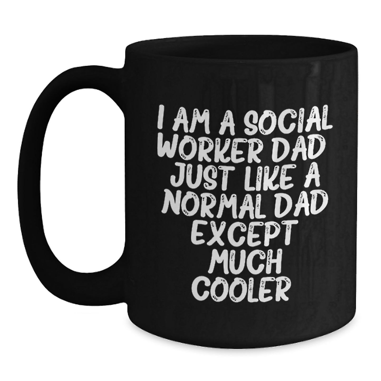 Social Worker Keepsake Black Coffee Mug 11oz for Him Birthday Gift - Main