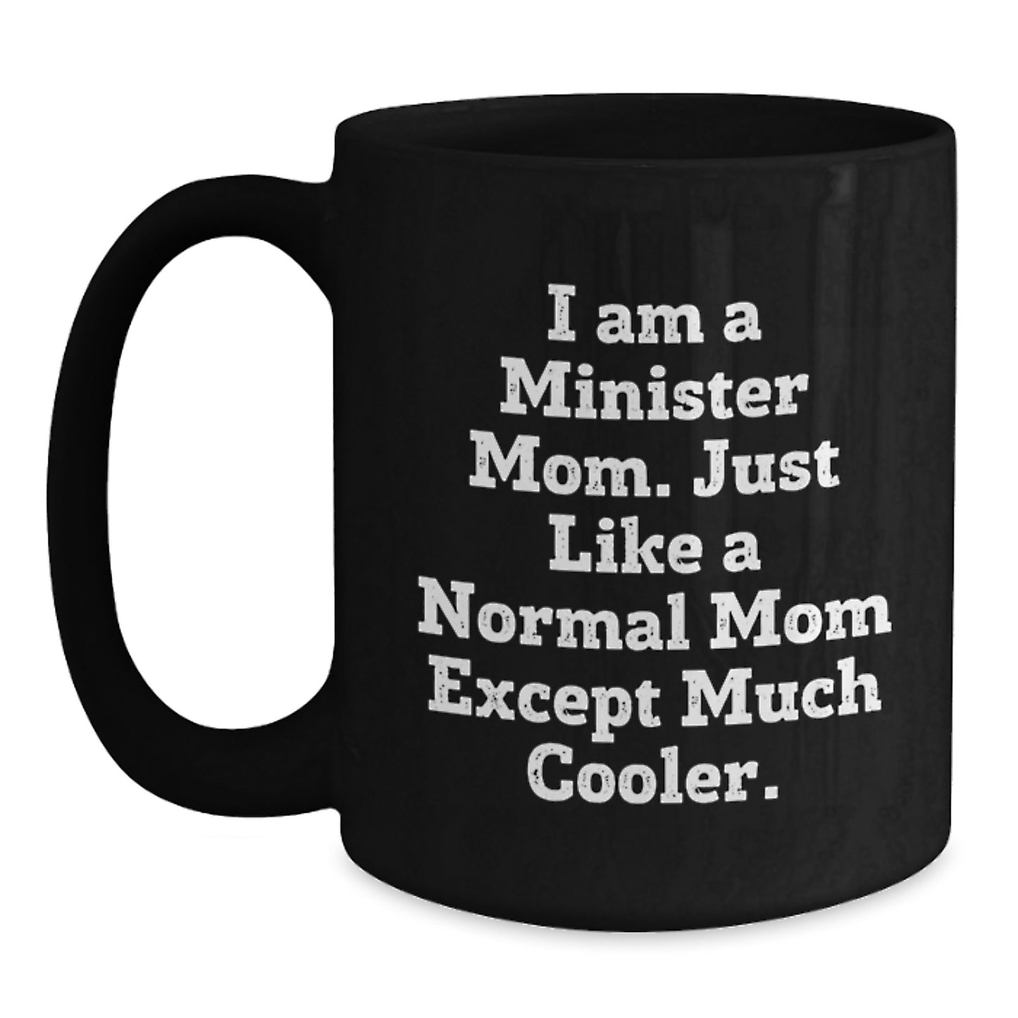 Minister Keepsake Black Coffee Mug for Him Birthday Gift Cool - Main