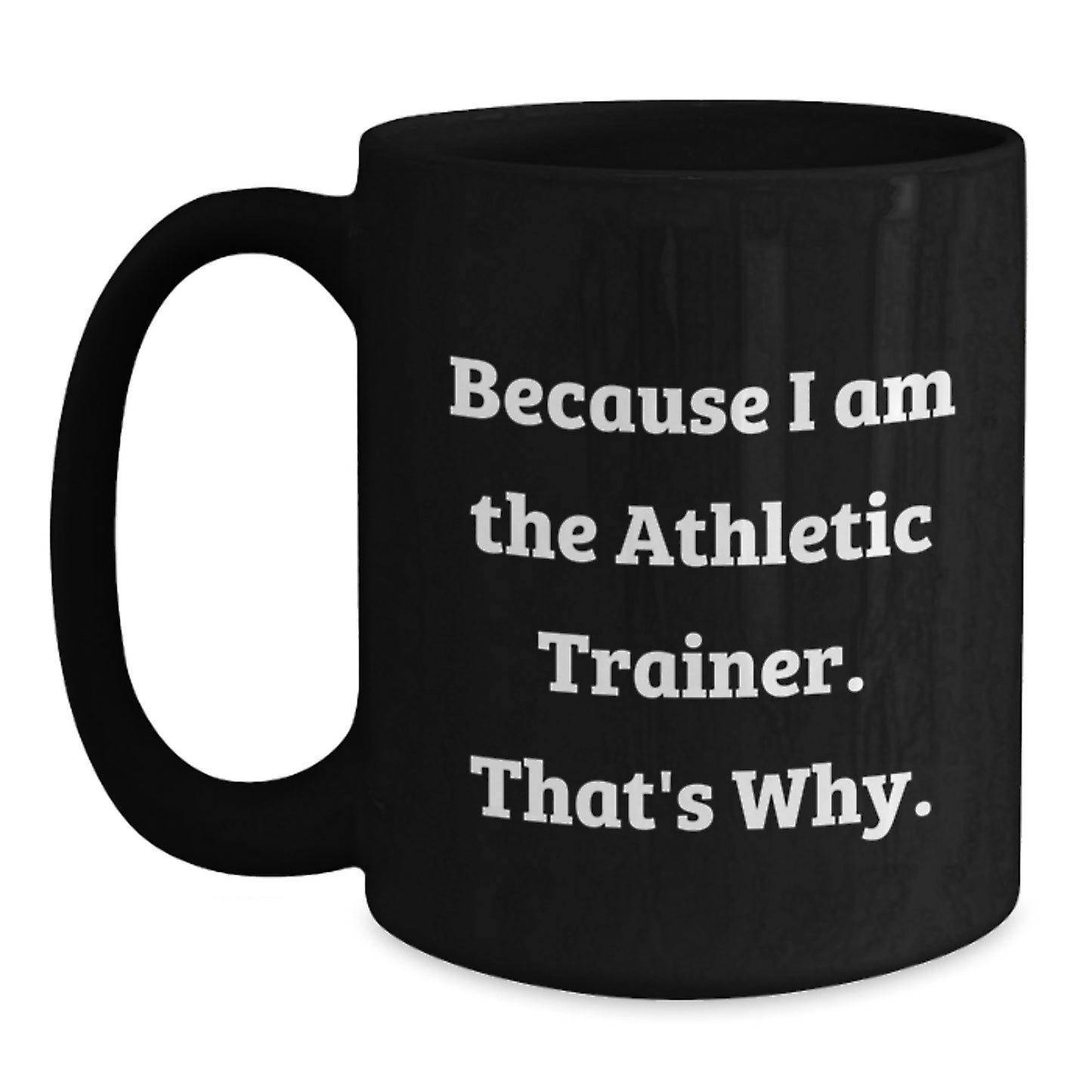 Athletic Trainer Keepsake Ceramic Black Coffee Mug for Him Birthday Gift - Main