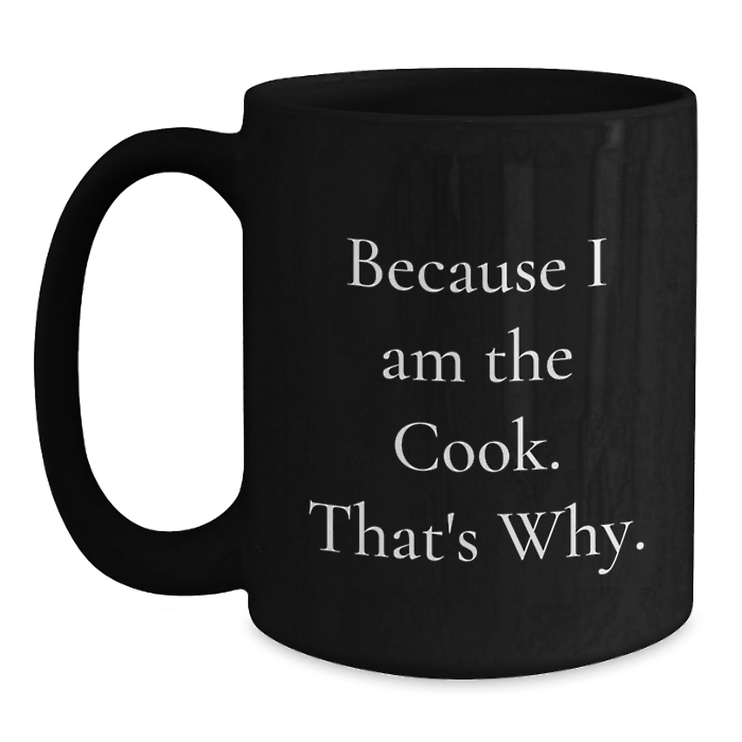 Cook Black Coffee Mug Keepsake Birthday Gift for Him Chef's Pride - Main