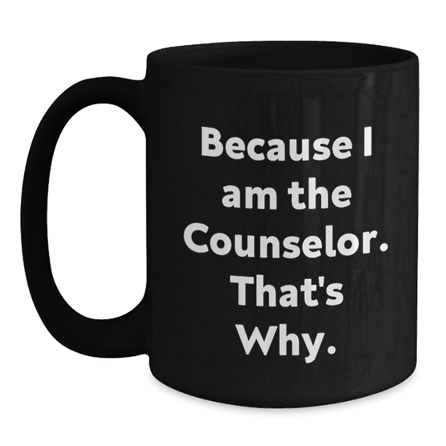 Counselor Keepsake Premium Black Coffee Mug for Him Birthday Gift - Main