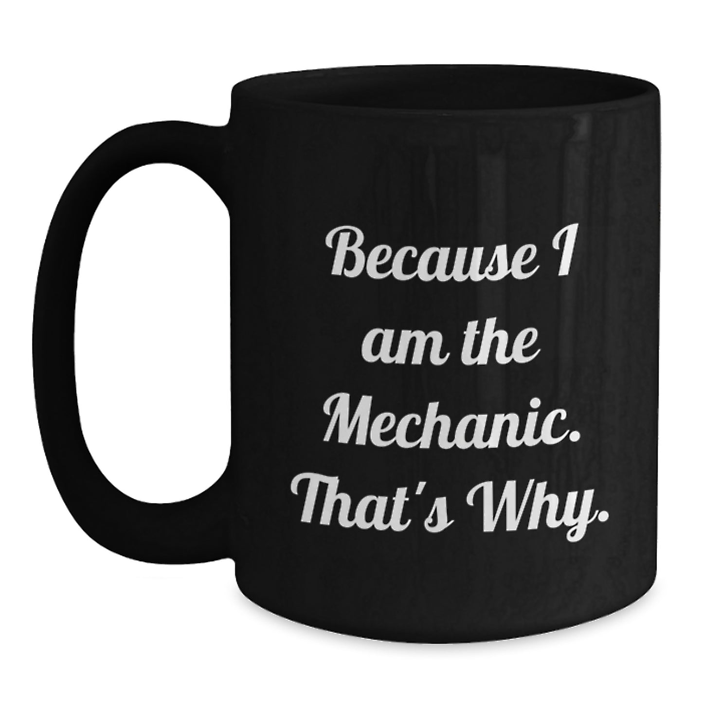Mechanic Keepsake Black Coffee Mug for Him Premium Birthday Gift - Main