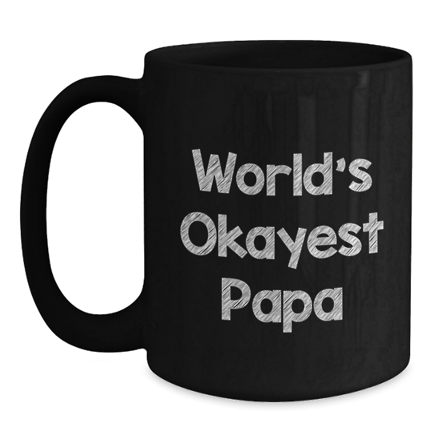Essential Papa Mug for a Son – World's Okayest Papa Birthday Gift - Main