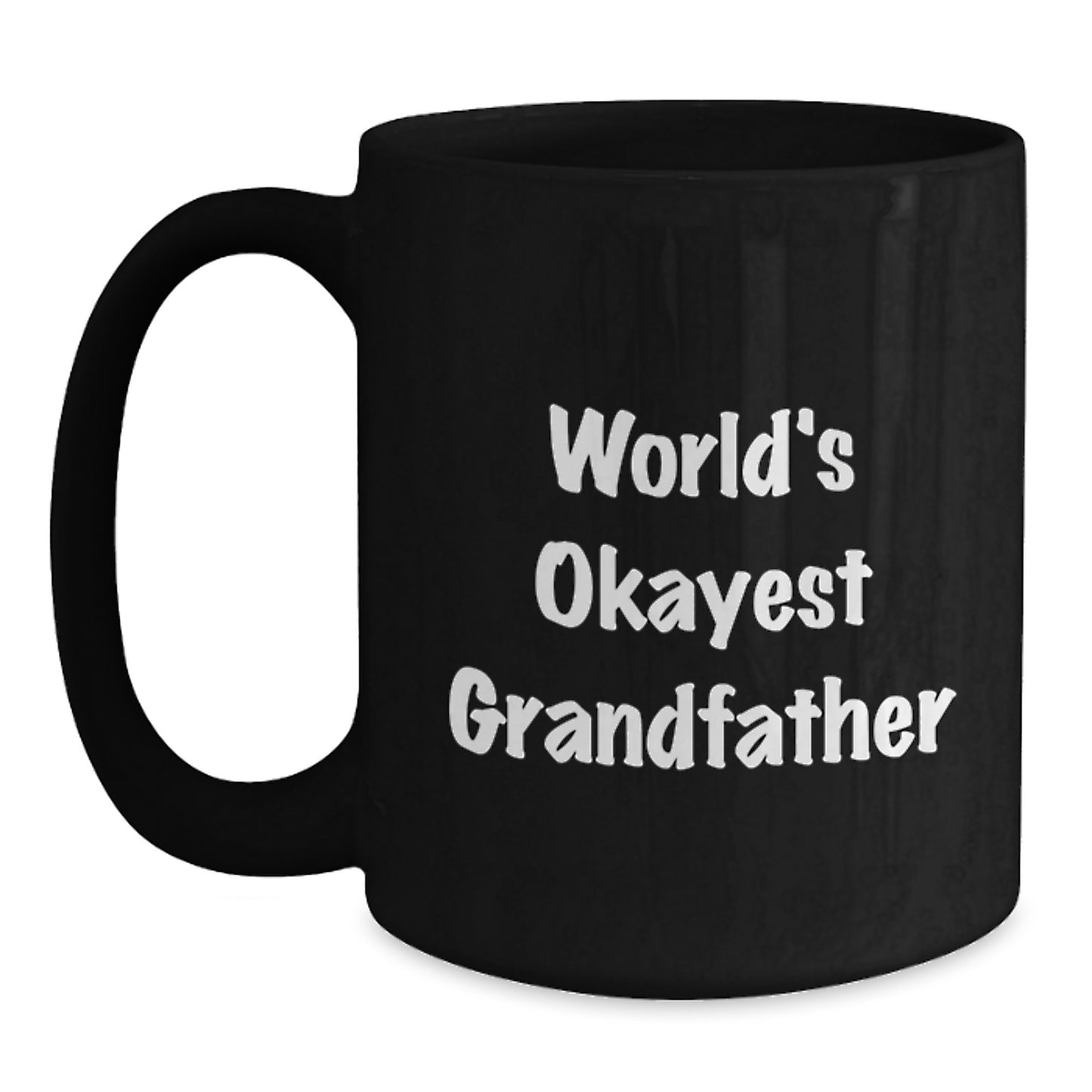 Grandfather Keepsake Black Coffee Mug Birthday Gift for Him - Main