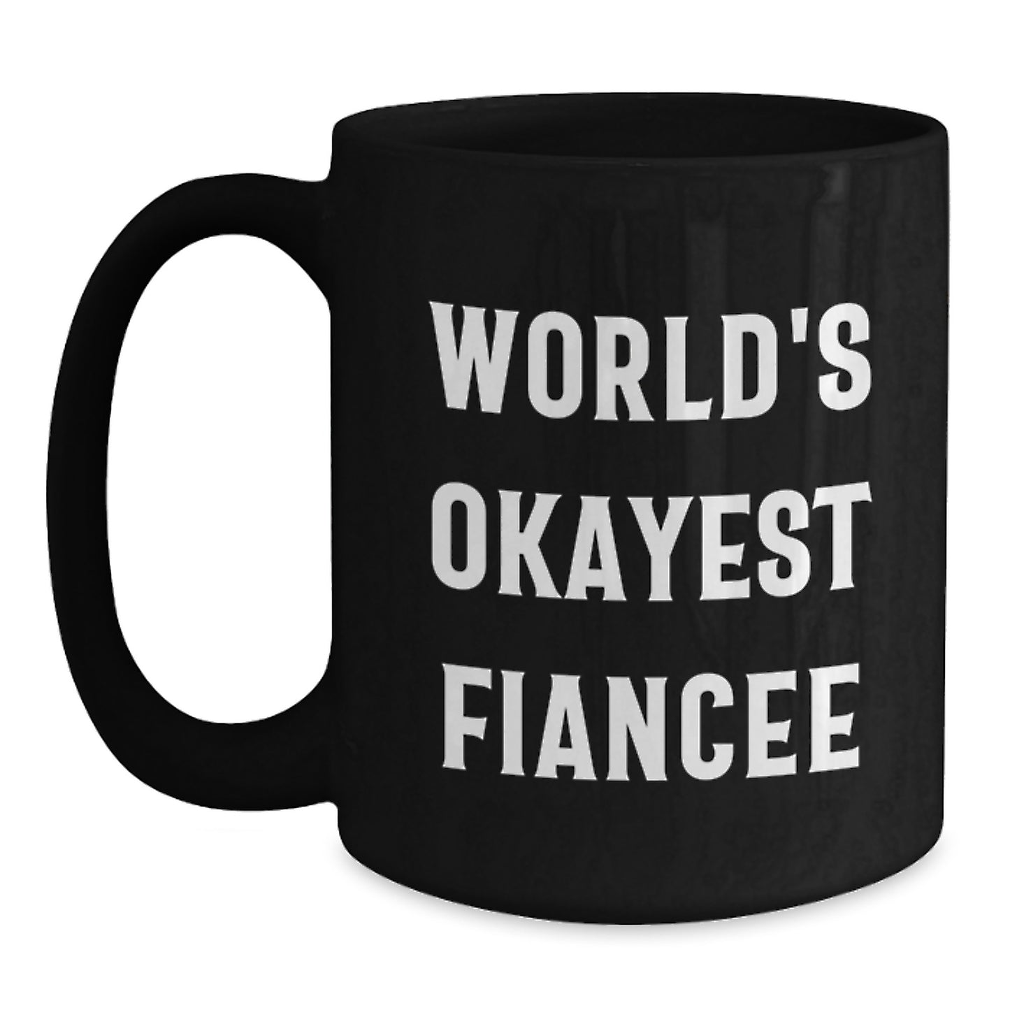 Fiancee Keepsake Ceramic Black Coffee Mug for Him Birthday Gift - Main