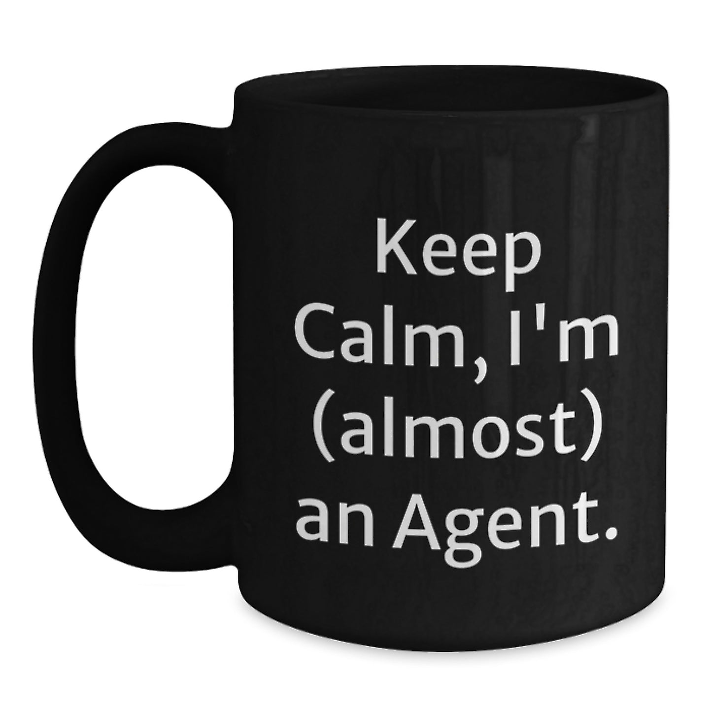 Agent Keepsake Black Coffee Mug for Him Birthday Gift - Main