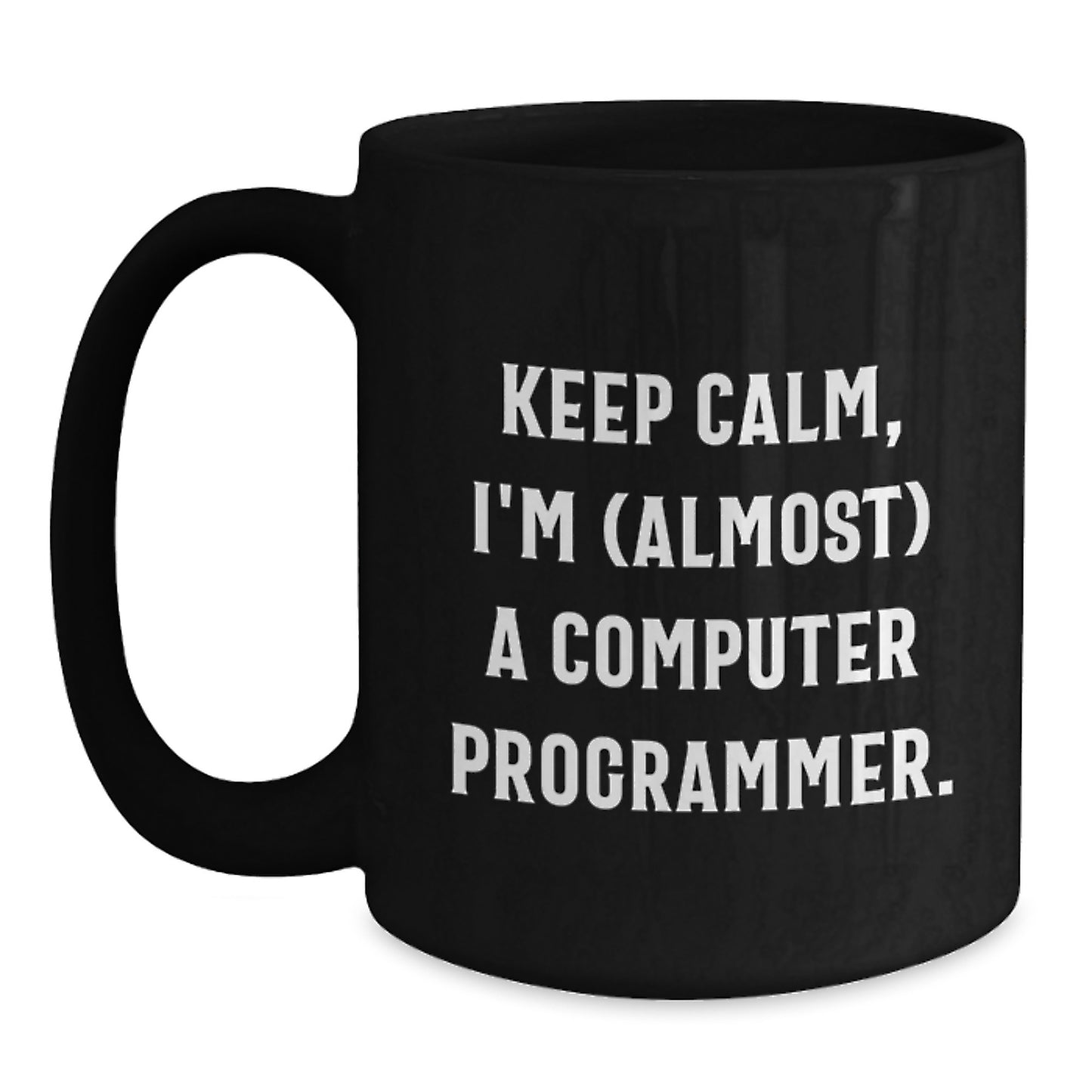 Computer Programmer Black Coffee Mug Keepsake Birthday Gift for Him - Main